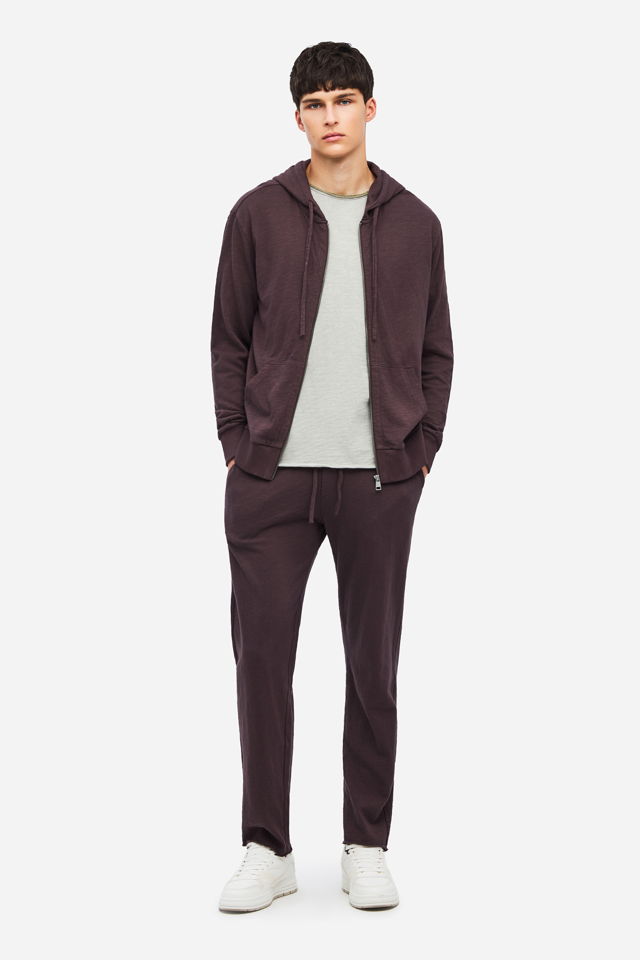 REGULAR KNITTED SLUB FULLZIP