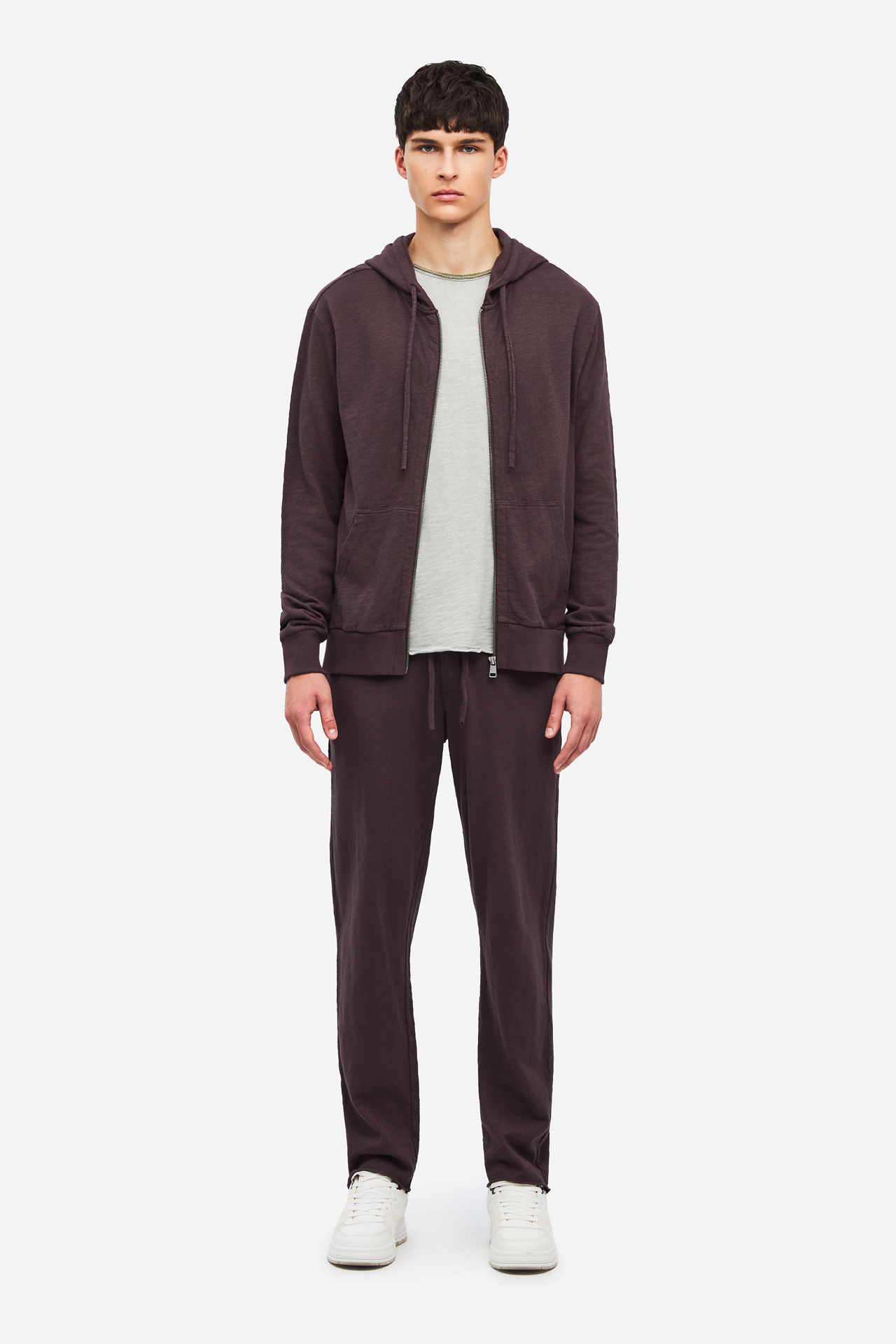 REGULAR KNITTED SLUB FULLZIP