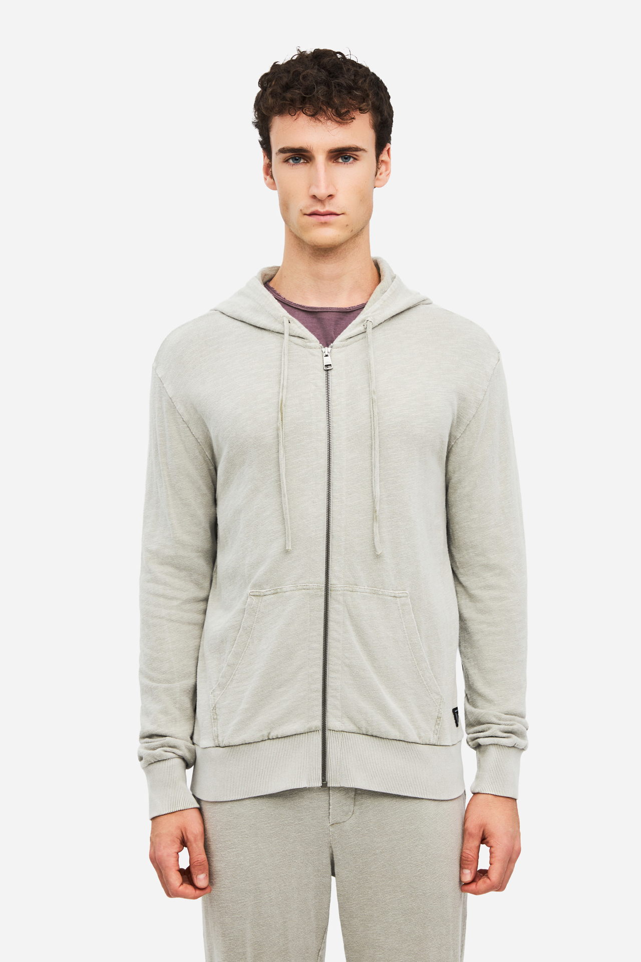 REGULAR KNITTED SLUB FULLZIP