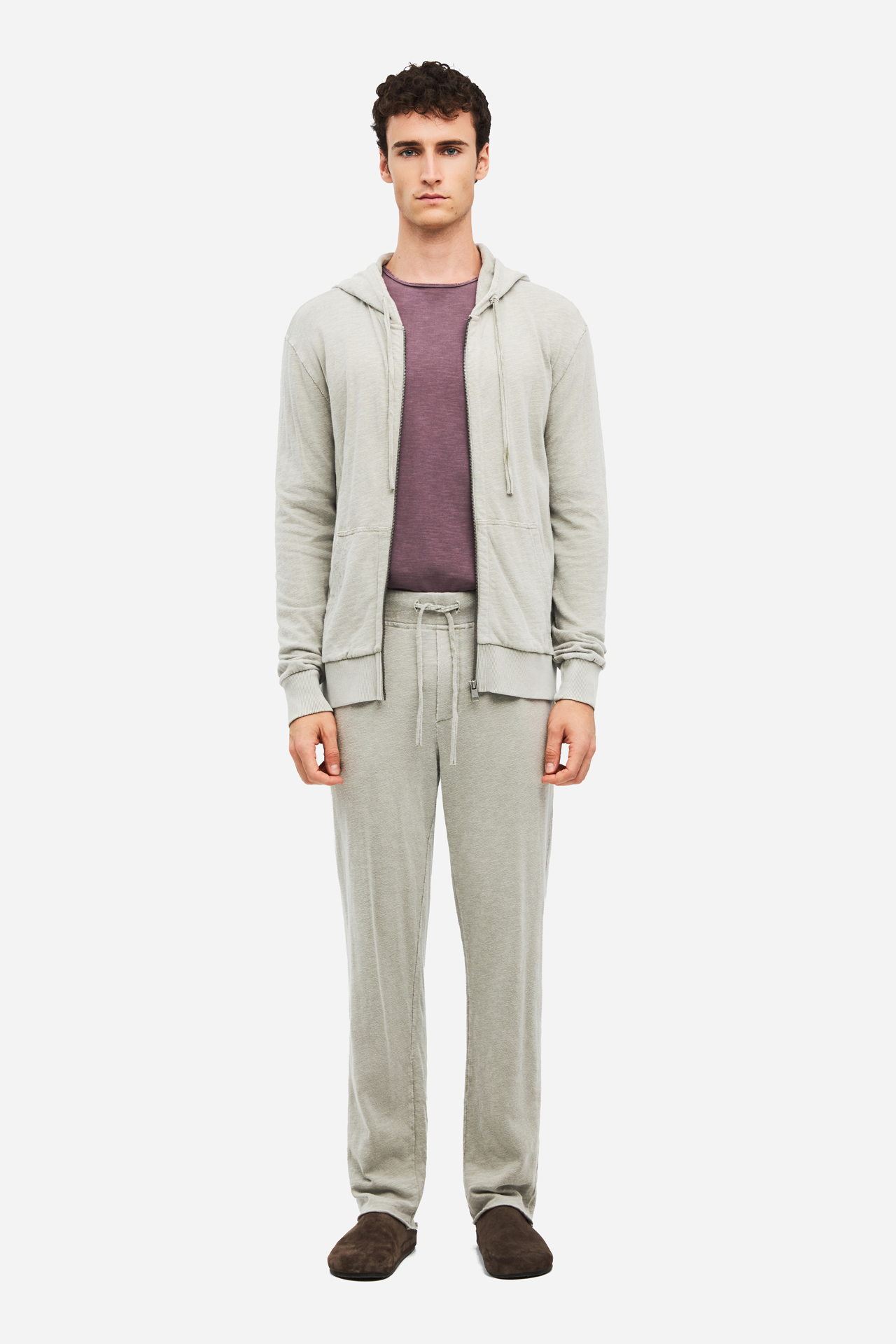 REGULAR KNITTED SLUB FULLZIP