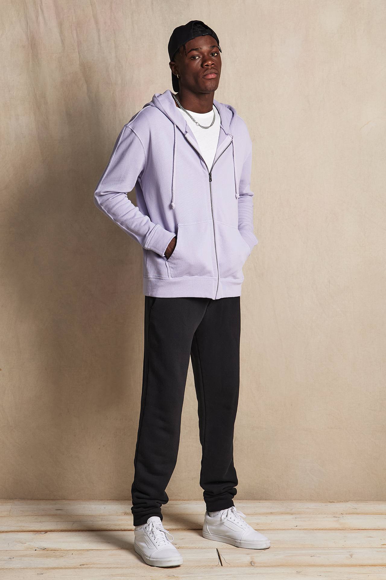 DROPSHOULDER LOOSE KNIT F-ZIP