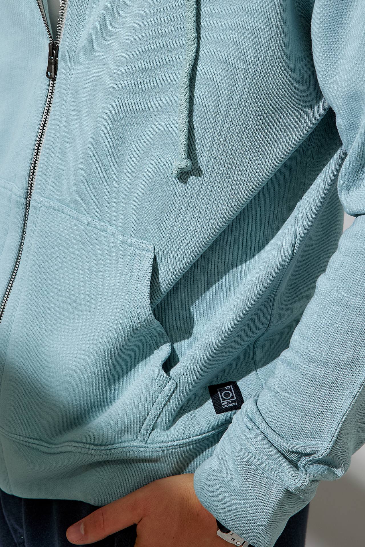 DROPSHOULDER LOOSE KNIT F-ZIP