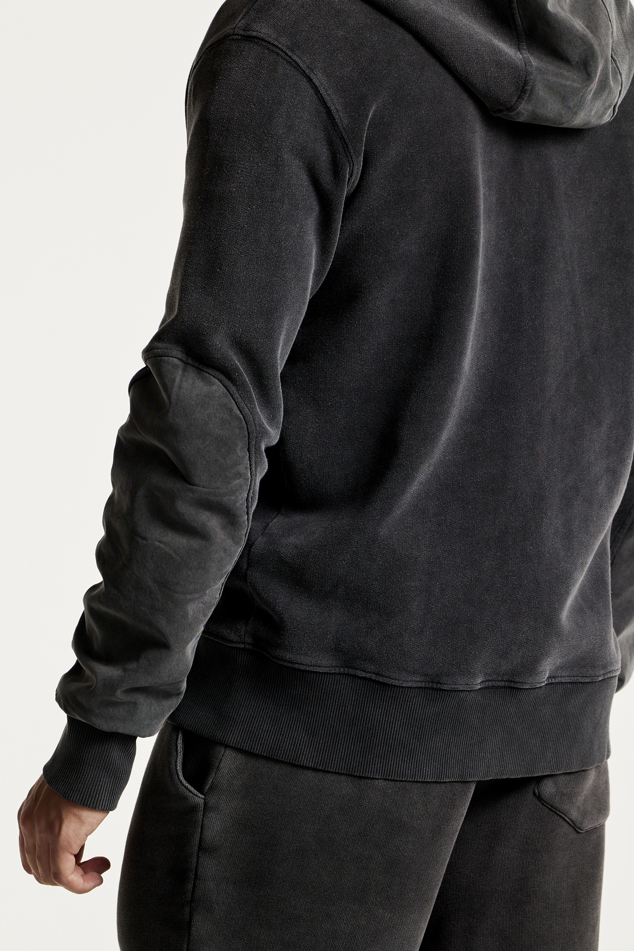 Mixed Fabric Full Zip