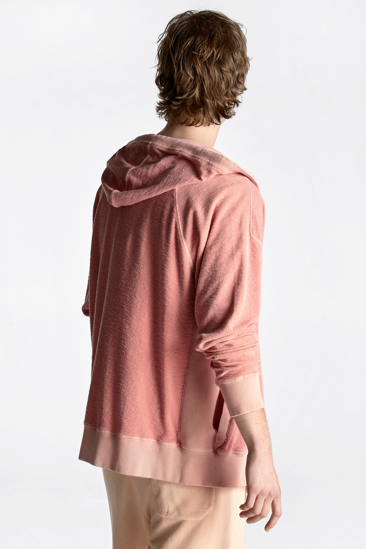 Terry Towel With Rib Detail FULL ZIP