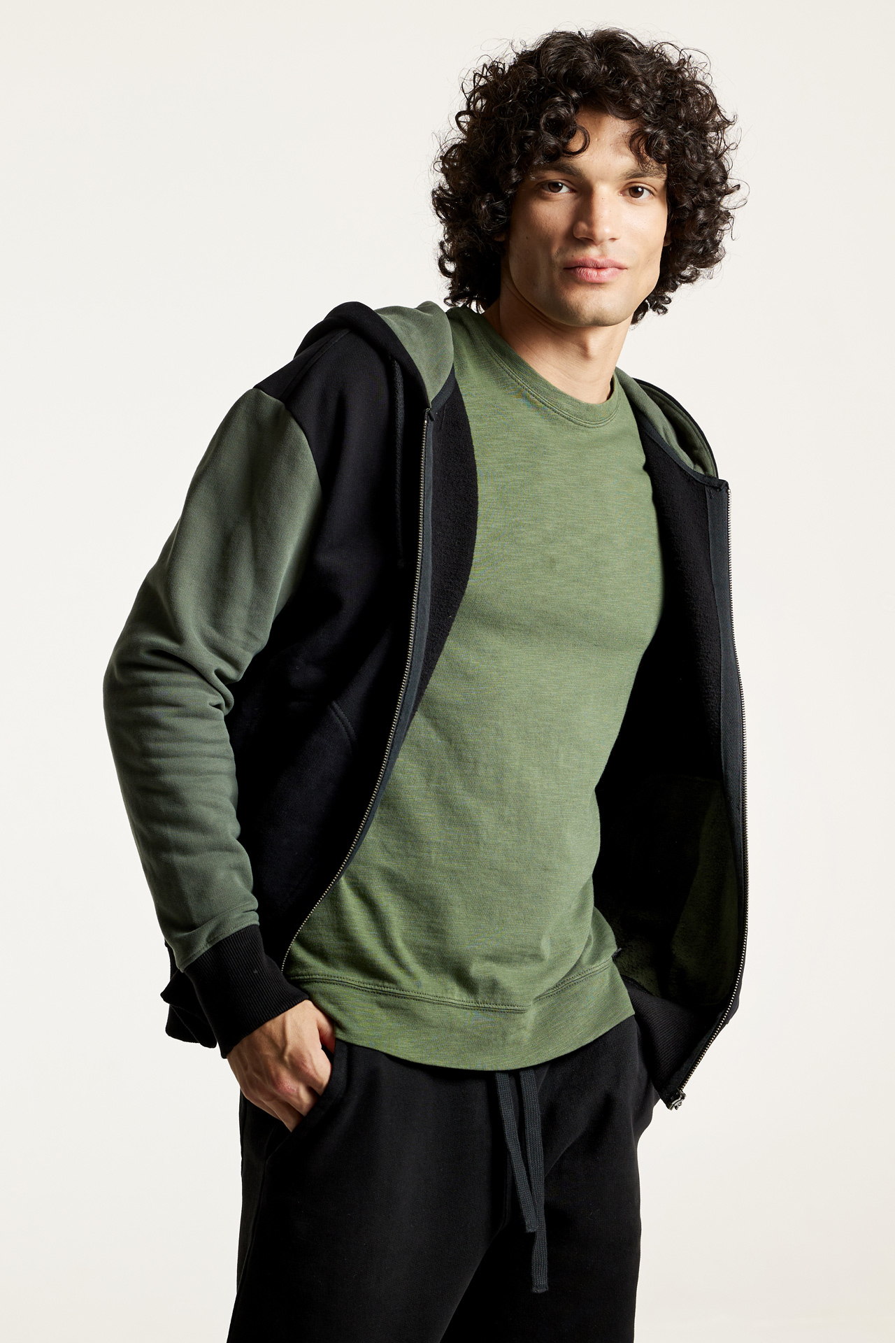 Contrasting Full Zip