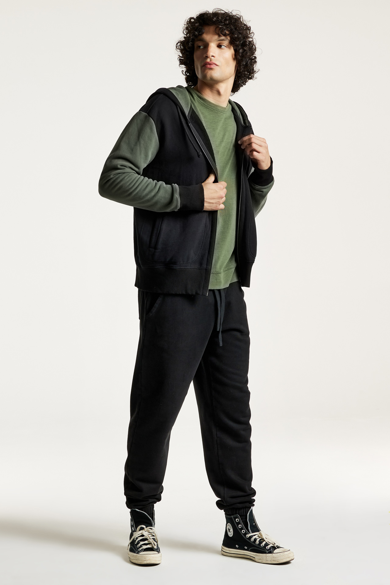 Contrasting Full Zip