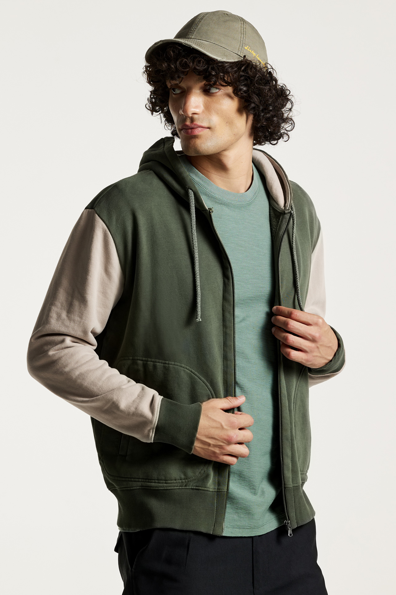 Contrasting Full Zip