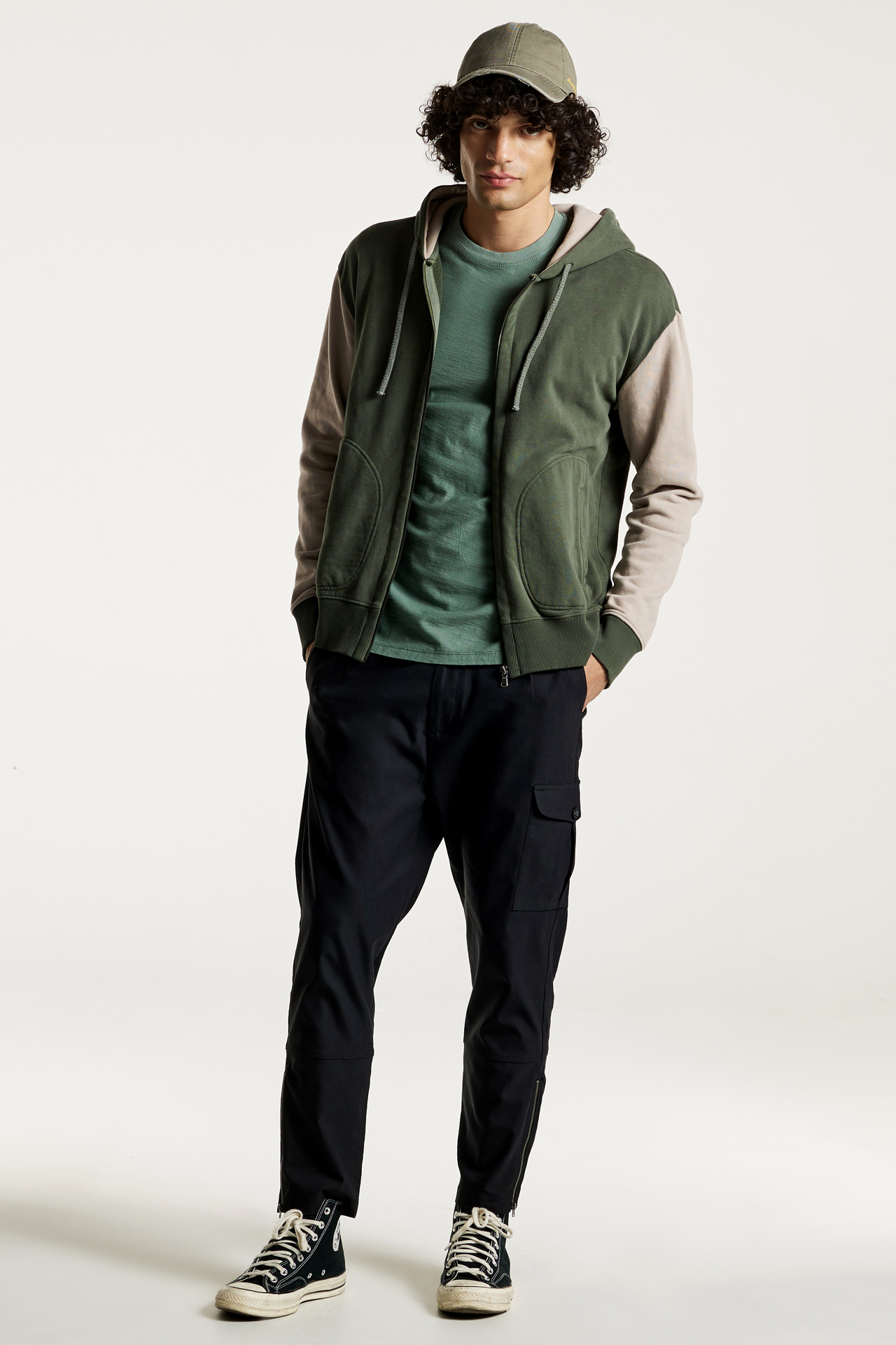 Contrasting Full Zip