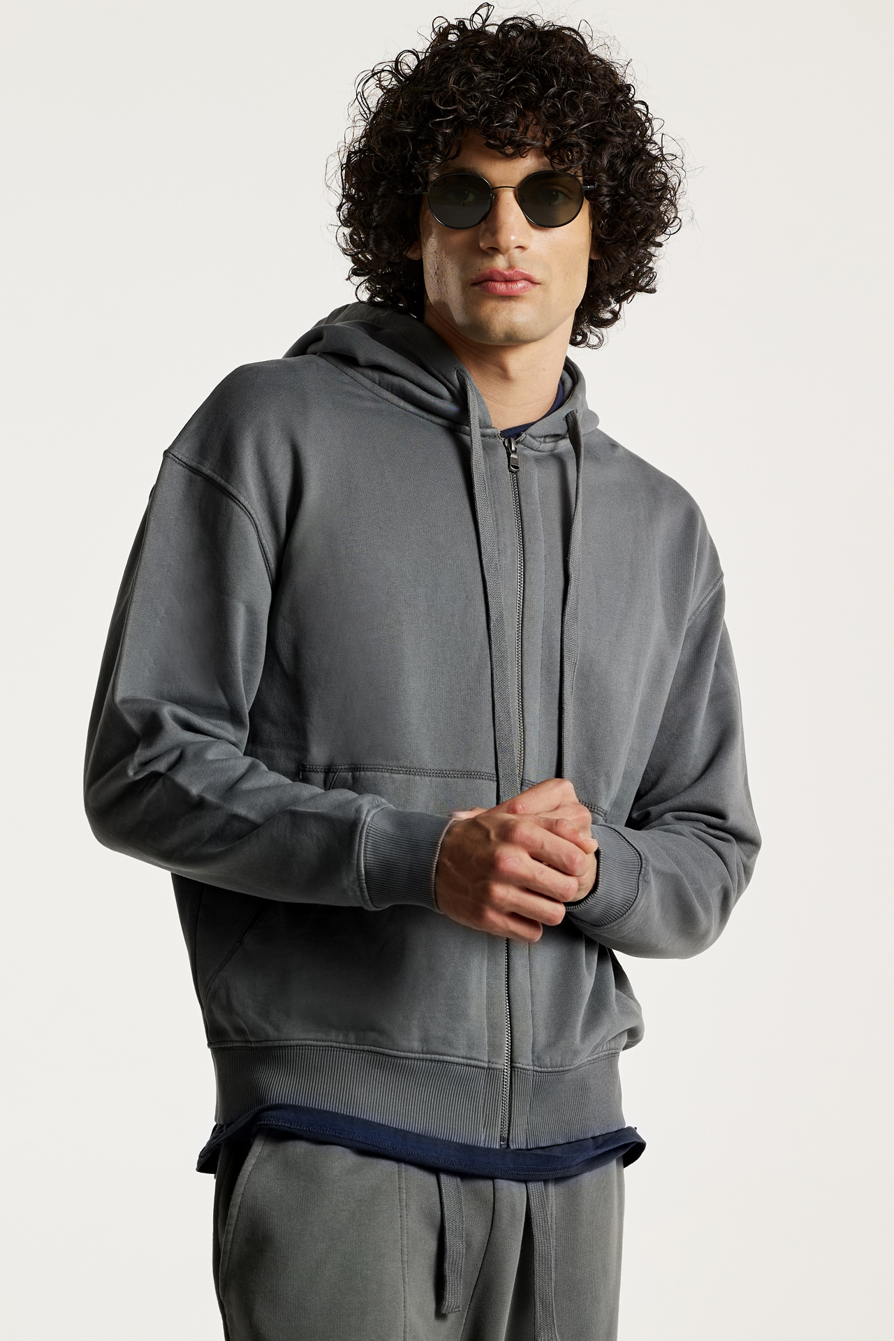 Relaxed Fit Full Zip