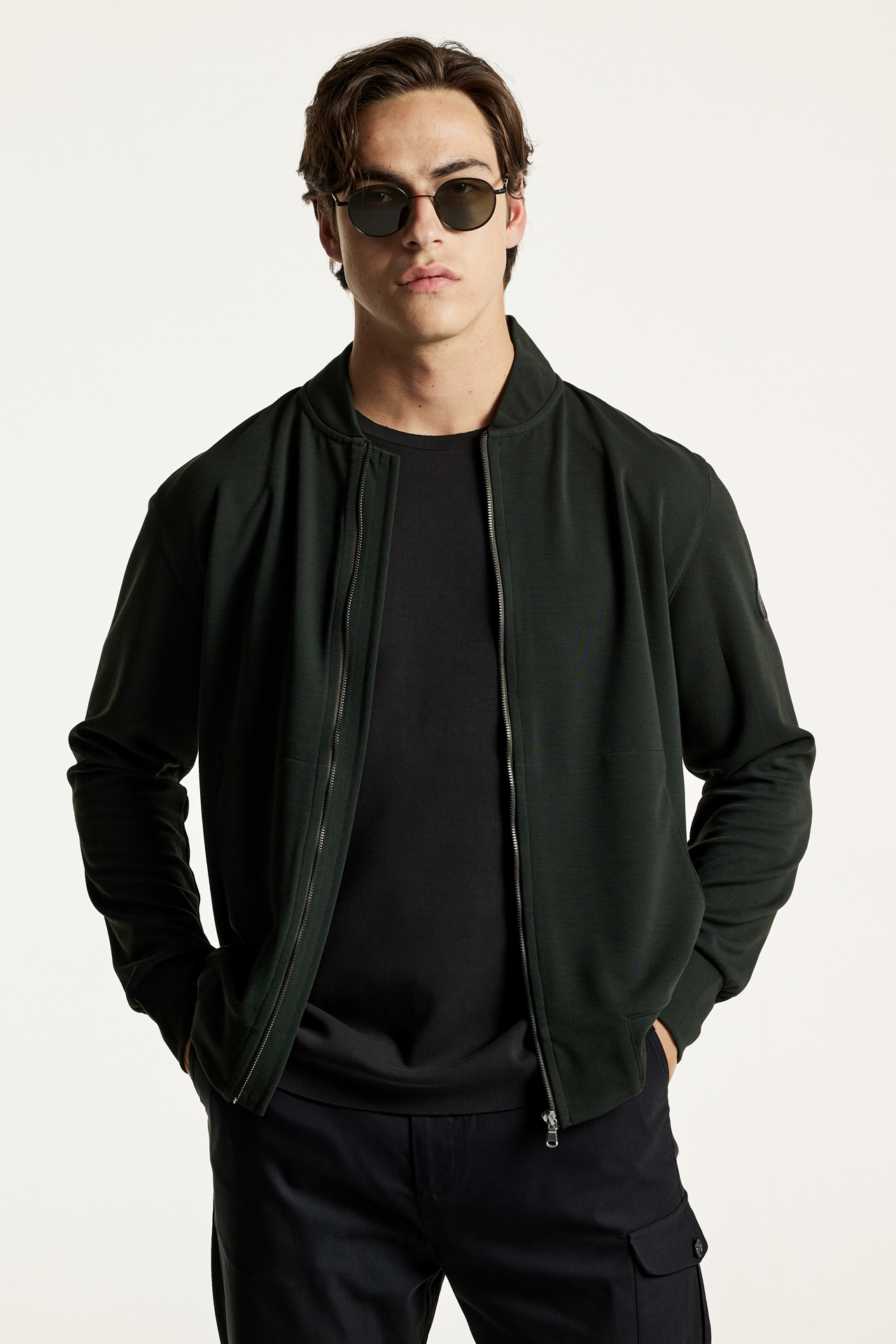 Regular Fit Bomber Full Zip