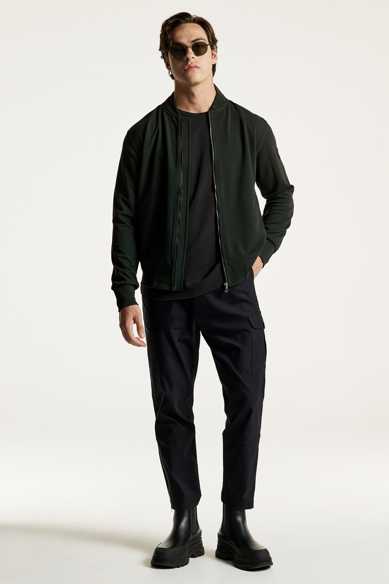 Regular Fit Bomber Full Zip