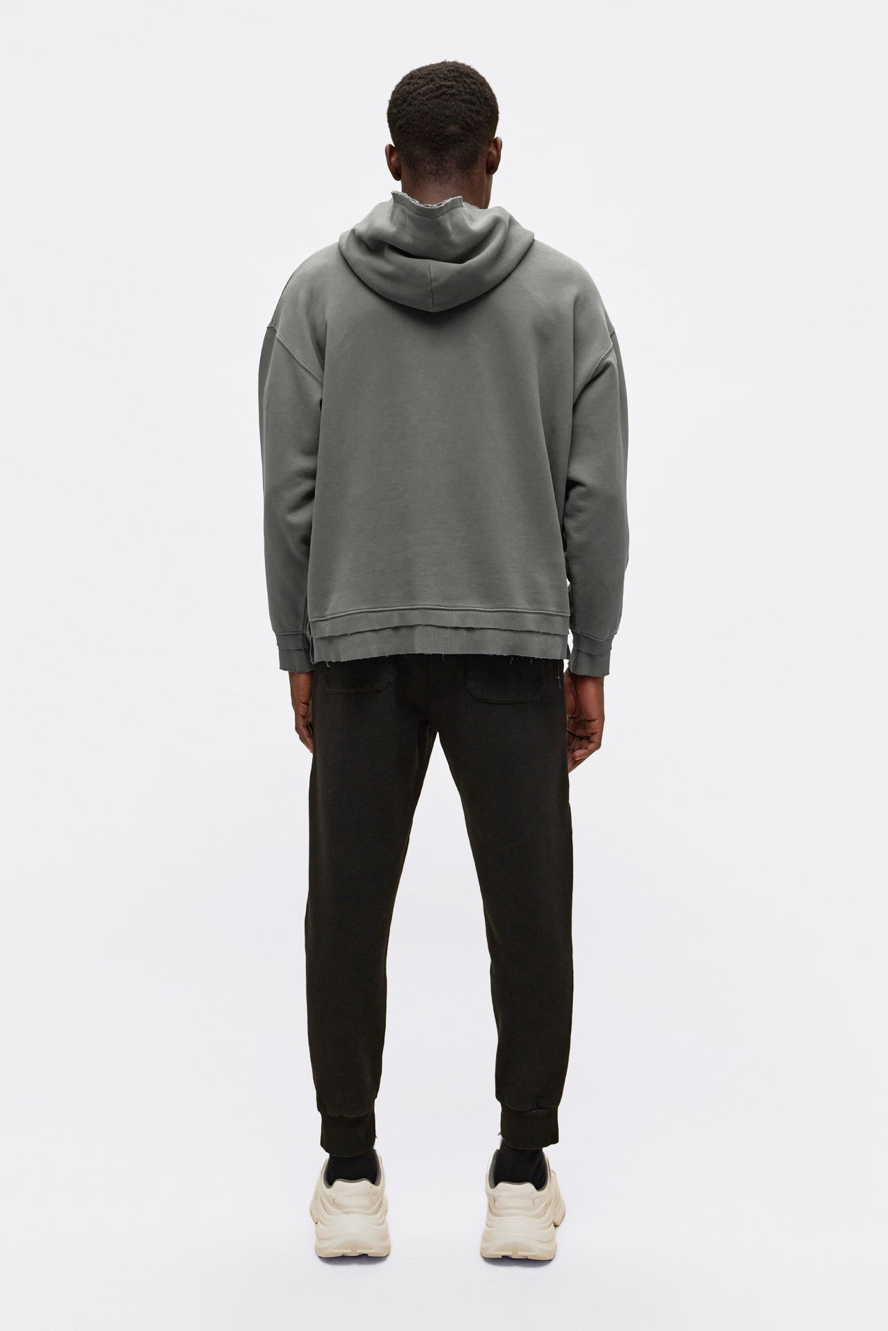 Rib Detailed Hoodie