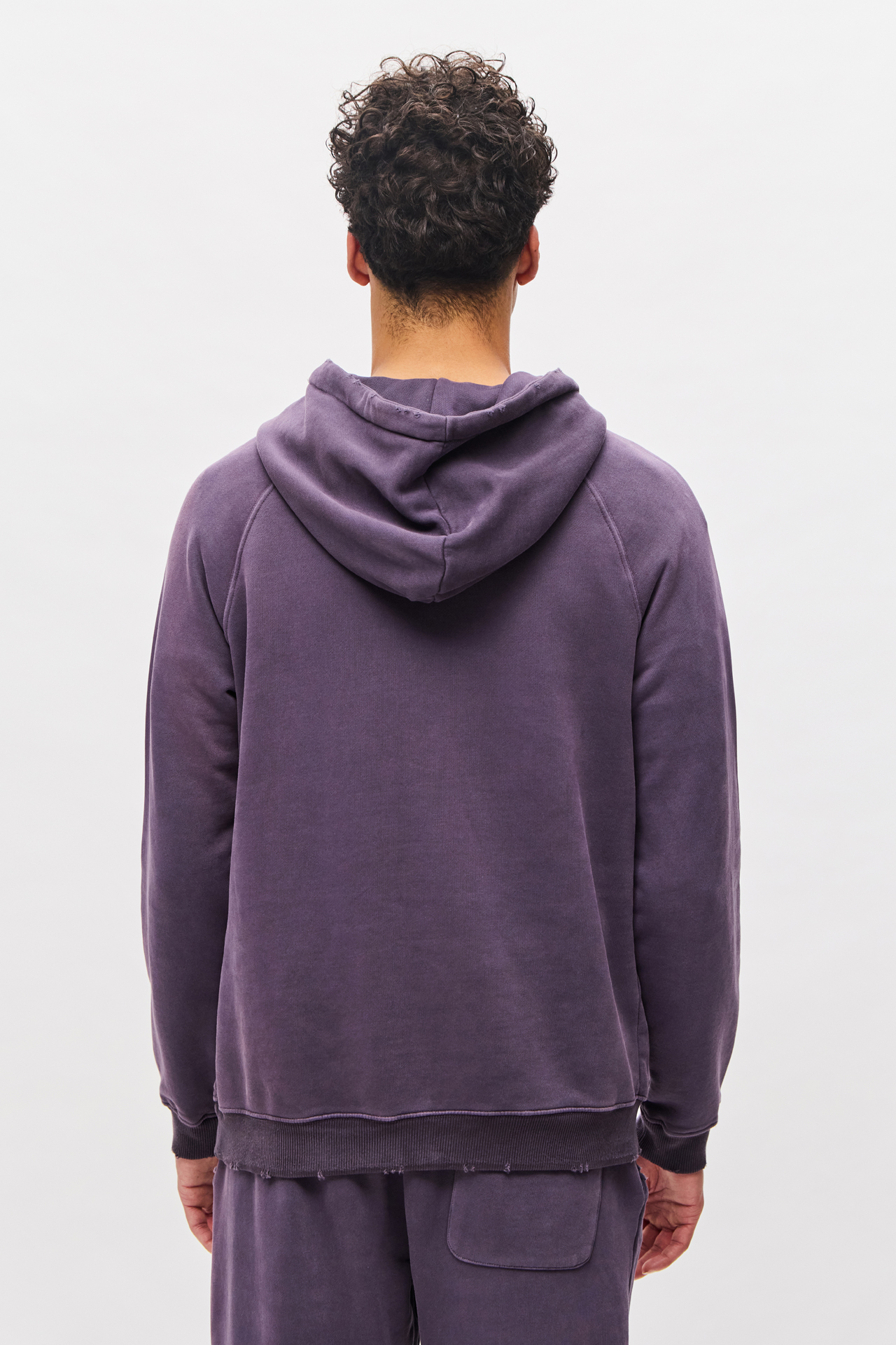 RAGLAN HOODIE WITH DESTROYS