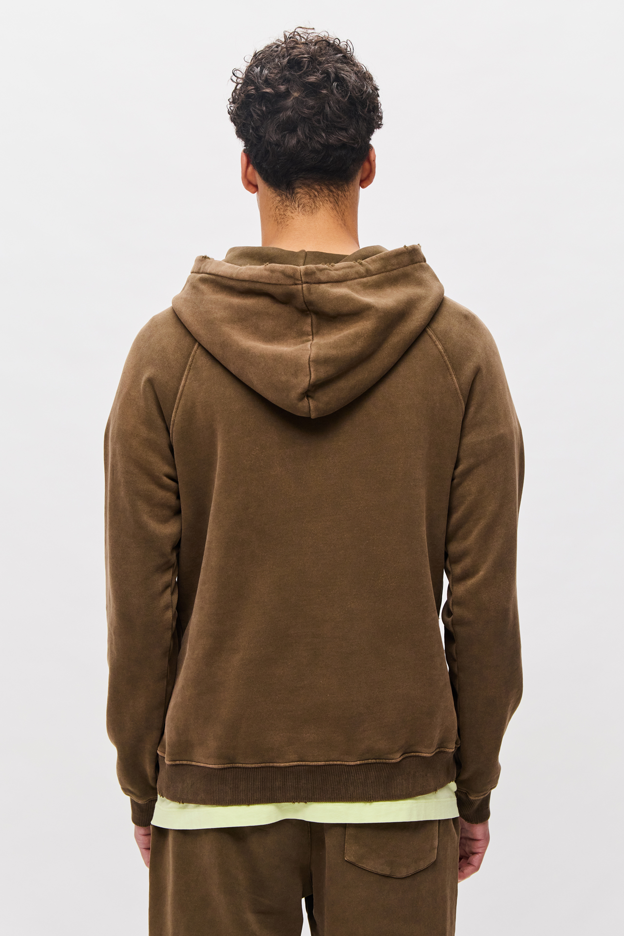 RAGLAN HOODIE WITH DESTROYS