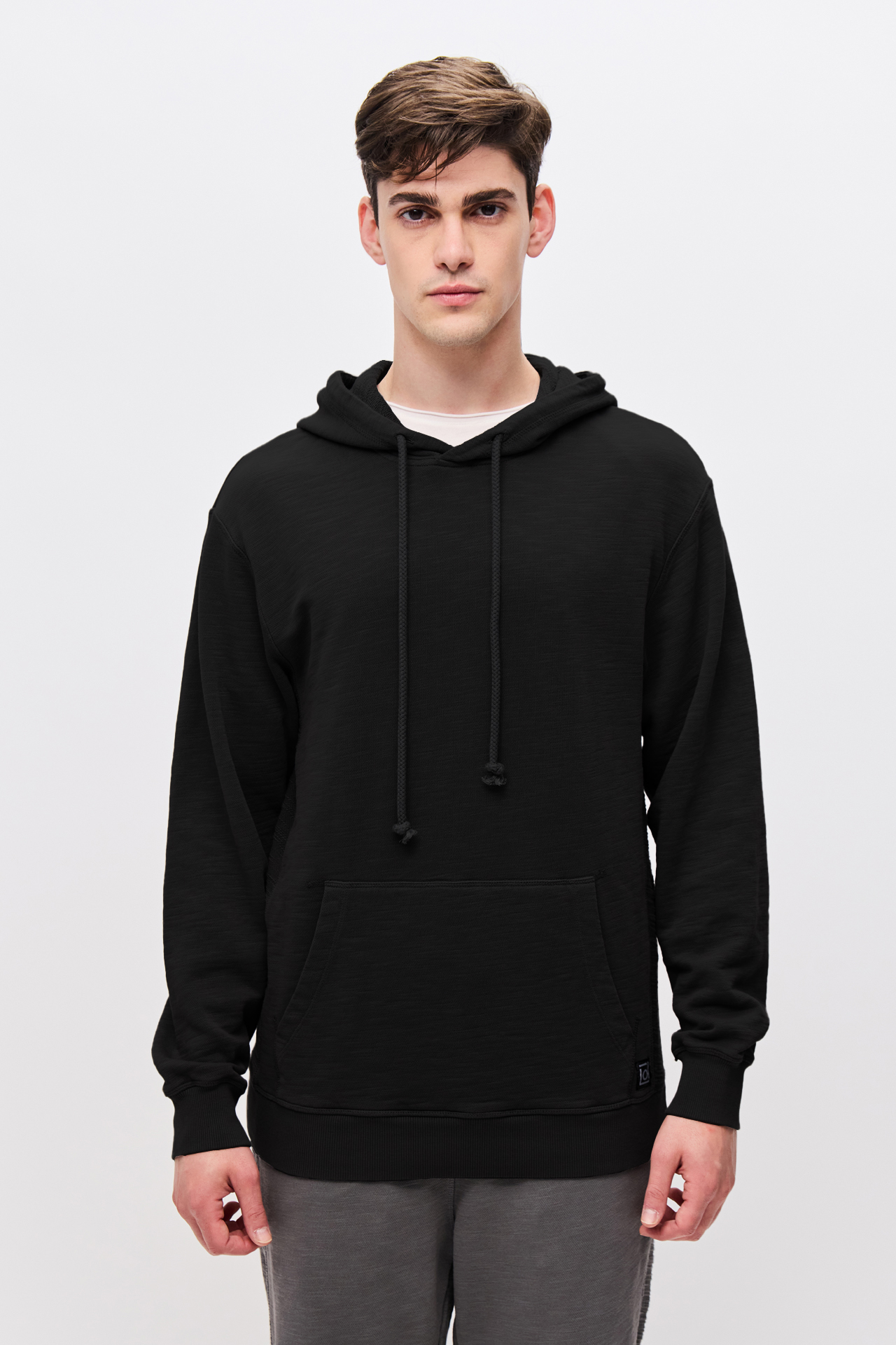 HOODIE WITH CONTRAST PANEL