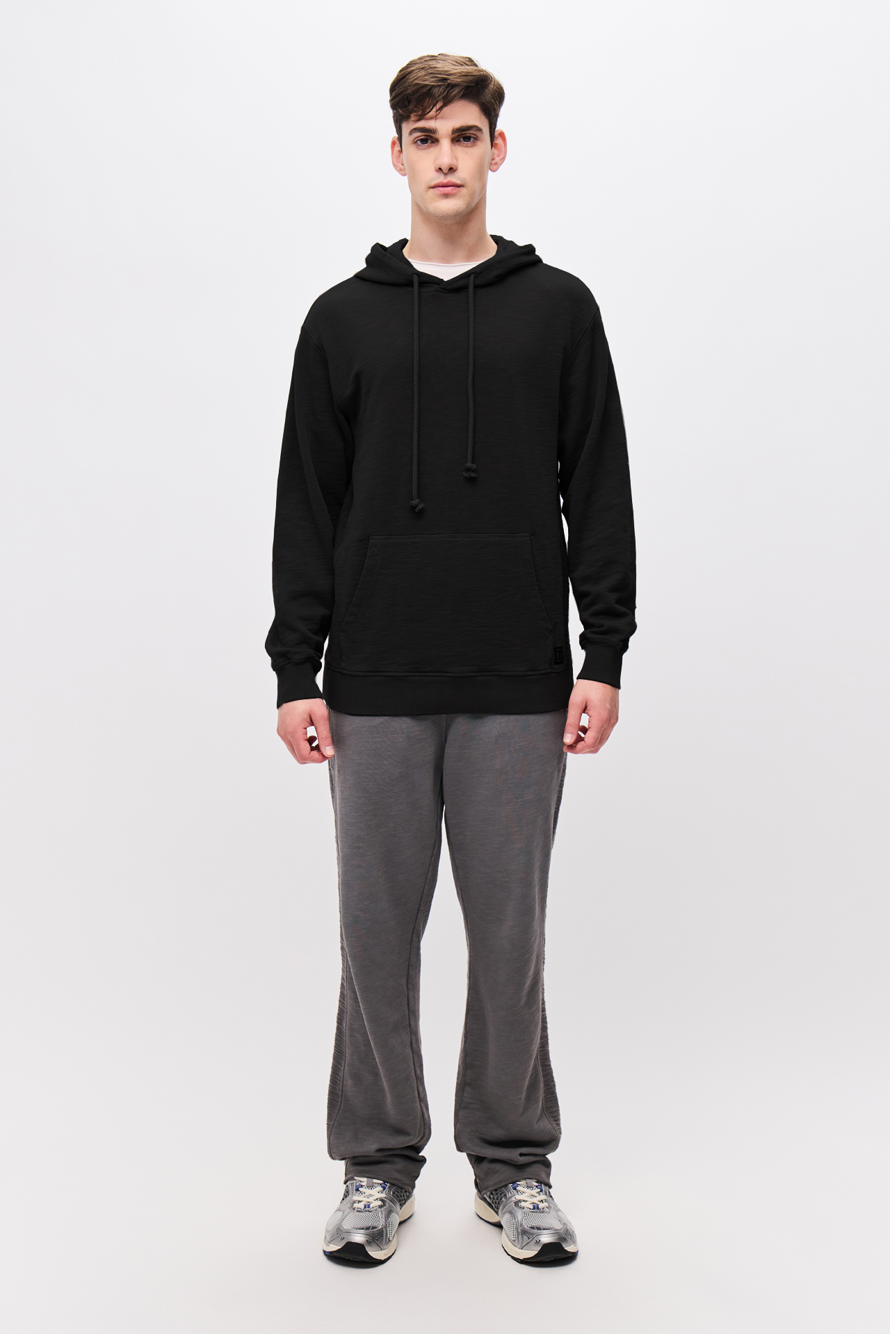 HOODIE WITH CONTRAST PANEL