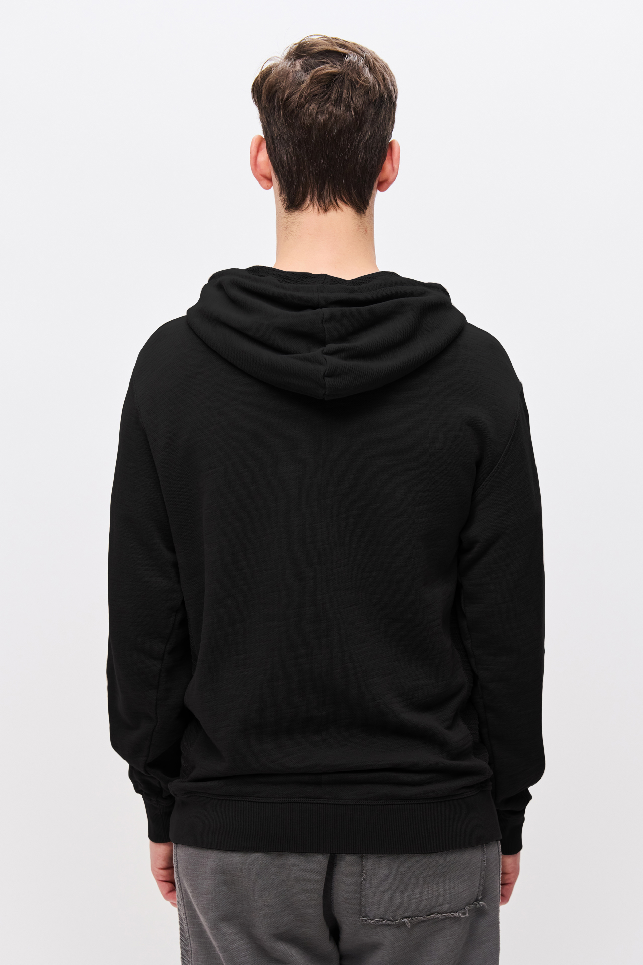 HOODIE WITH CONTRAST PANEL