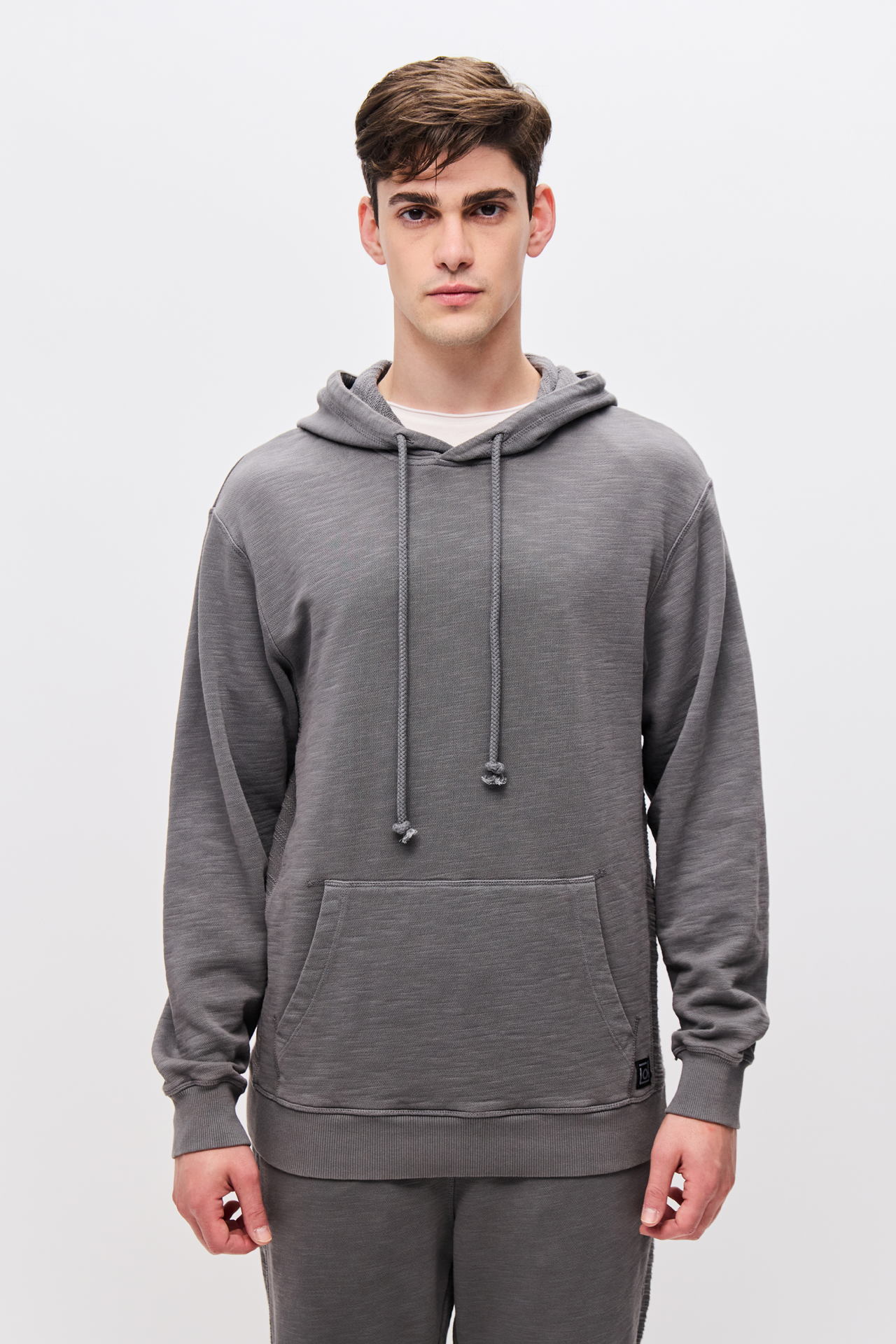 HOODIE WITH CONTRAST PANEL