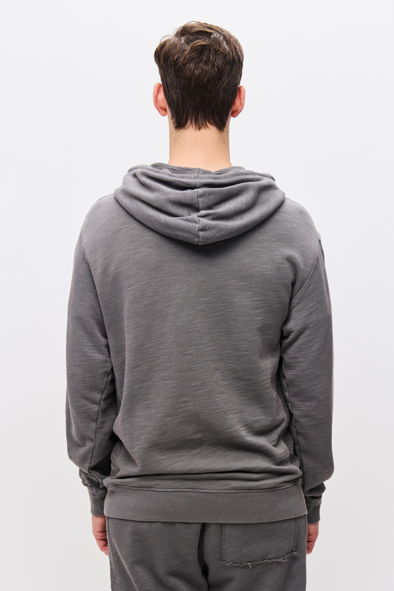 HOODIE WITH CONTRAST PANEL