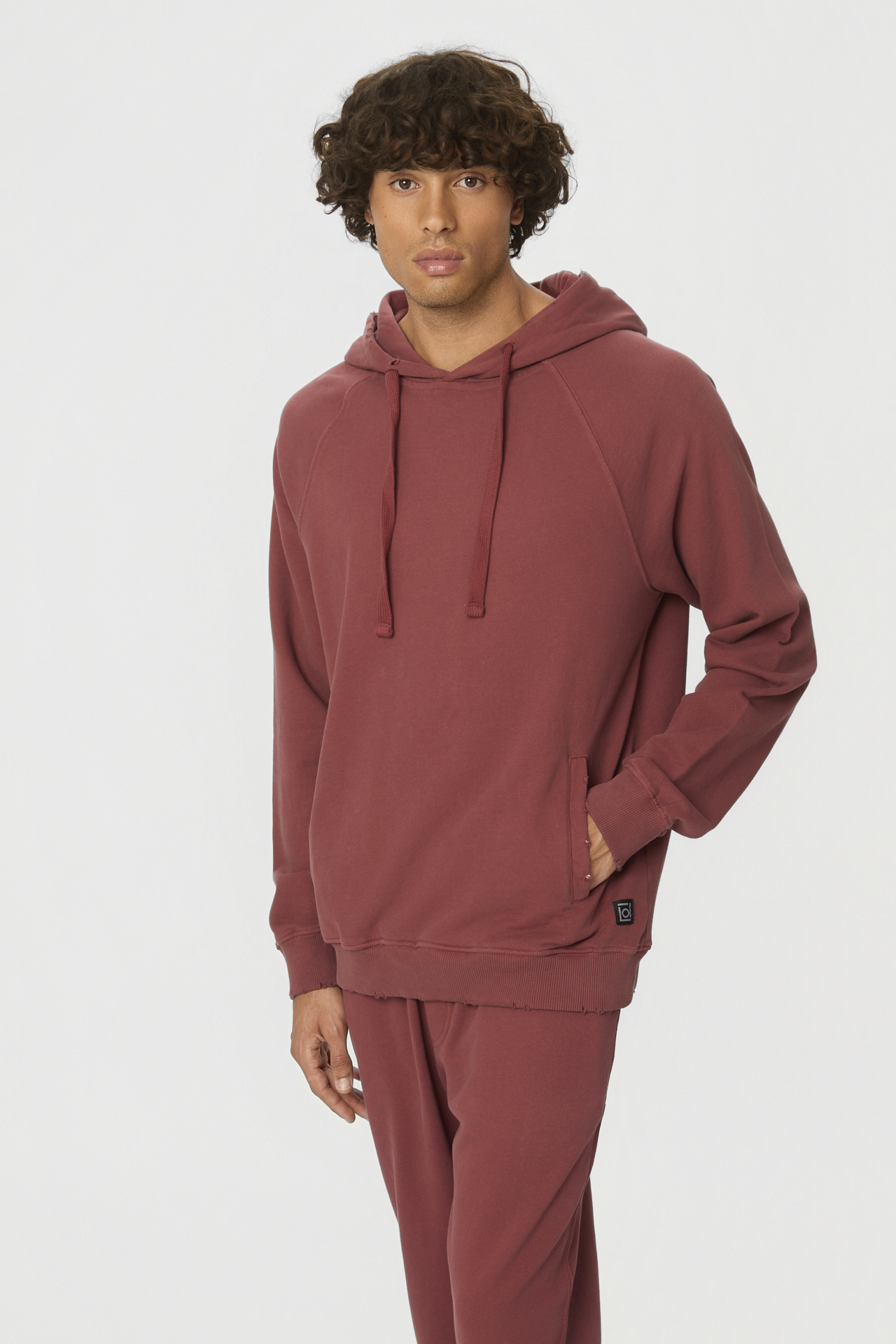 RAGLAN HOODIE WITH DESTROYS