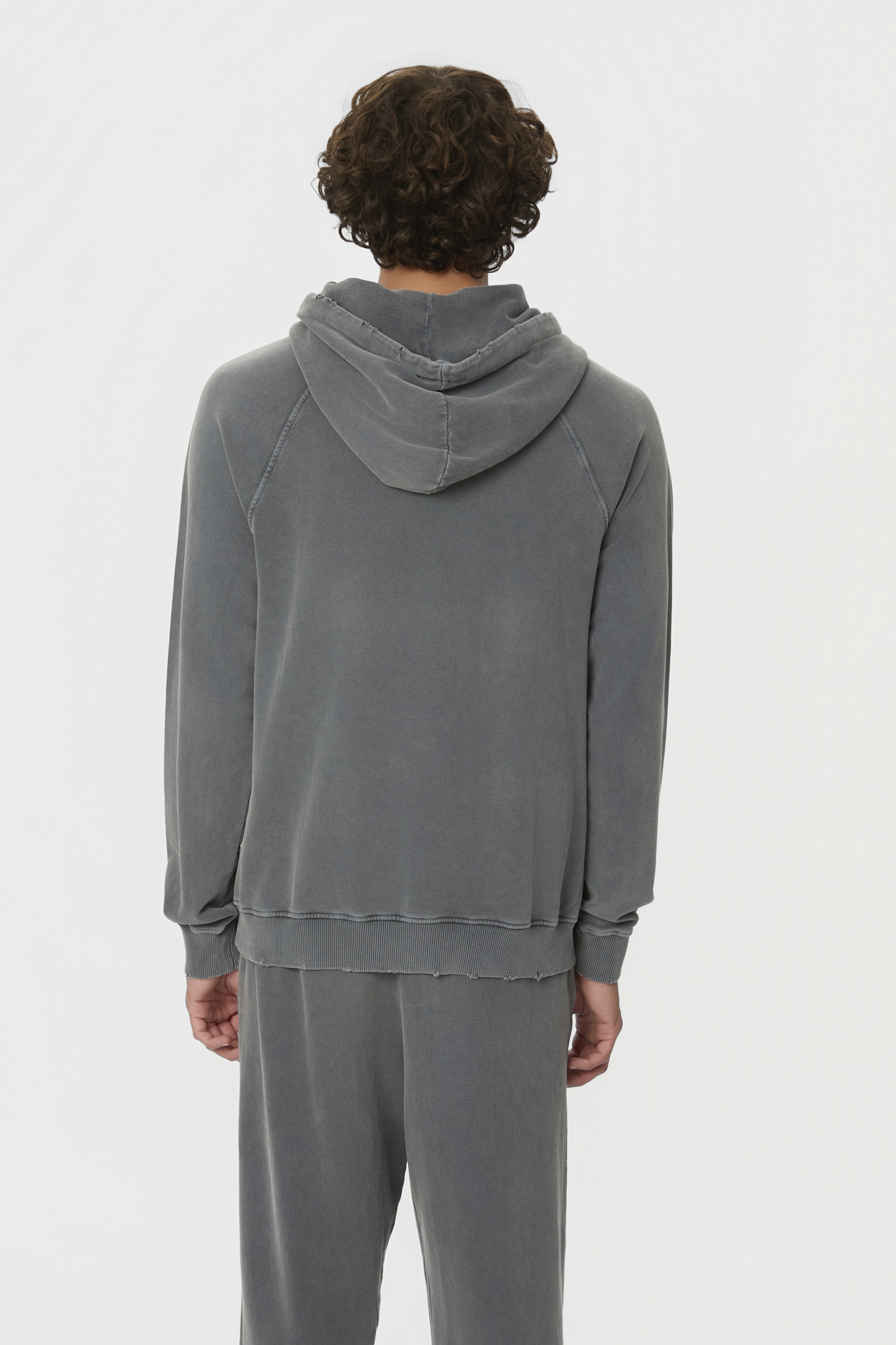 RAGLAN HOODIE WITH DESTROYS