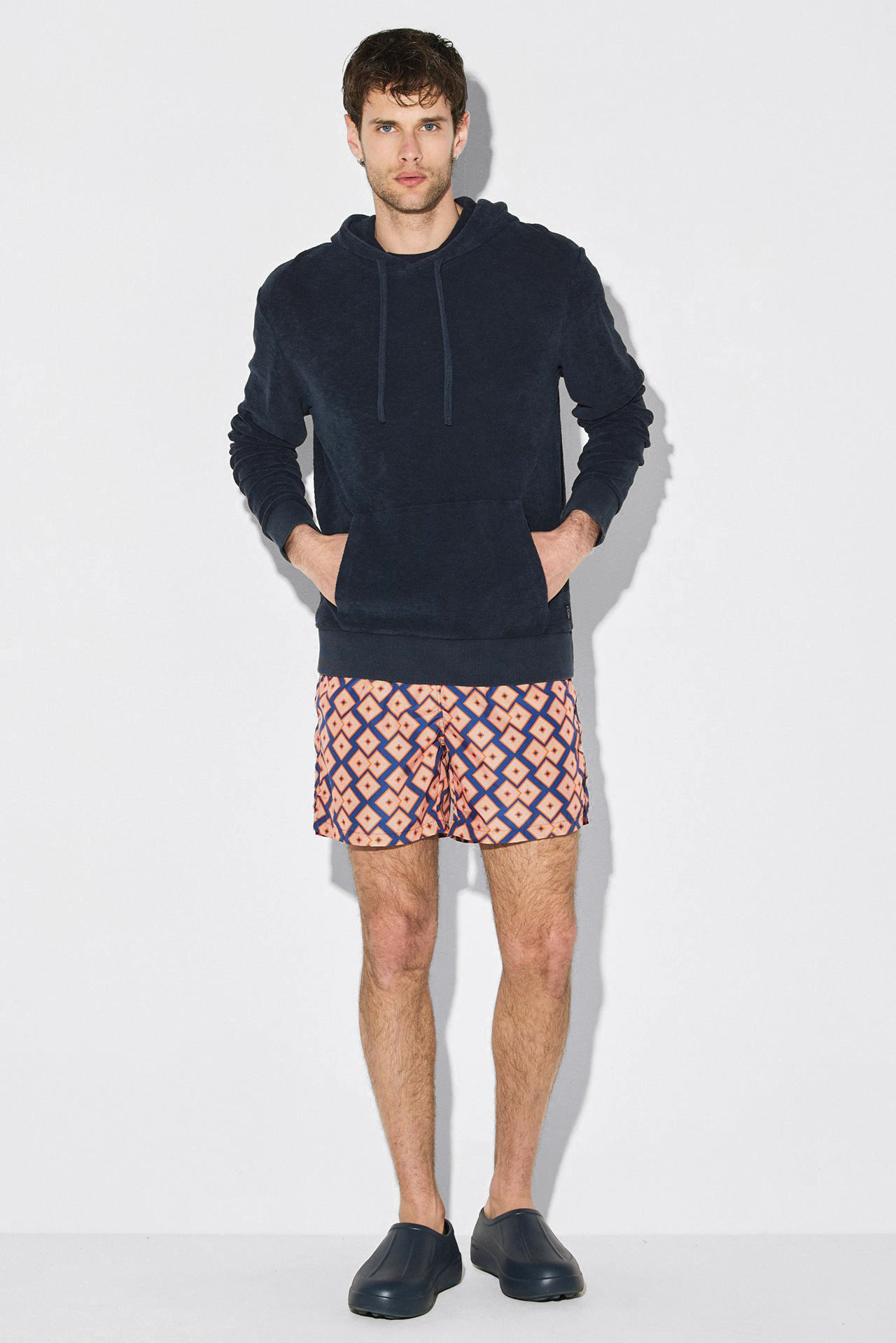 (TERRY) TOWEL RIB DETAIL (ACID) HOODIE
