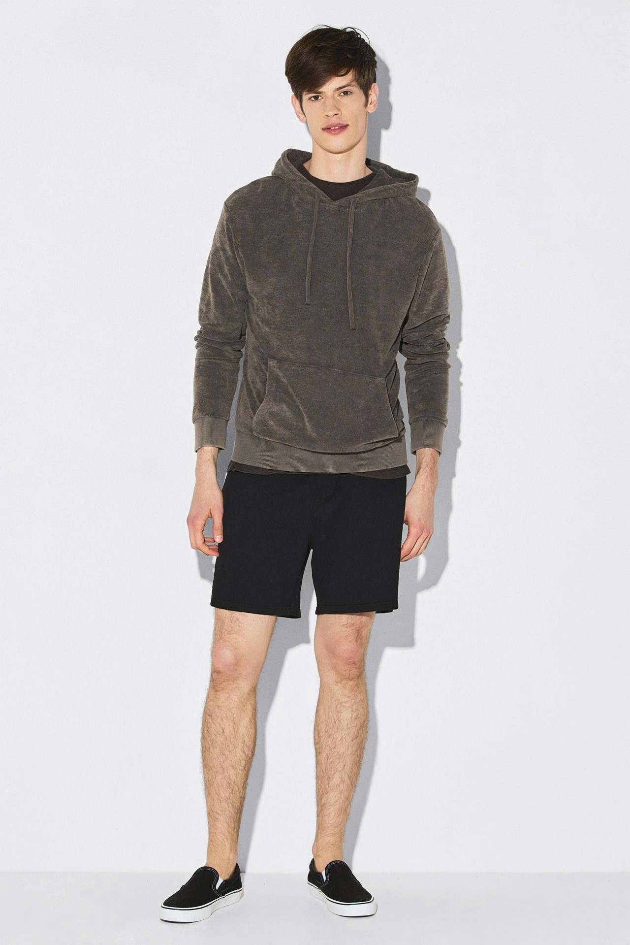 (TERRY) TOWEL RIB DETAIL (ACID) HOODIE