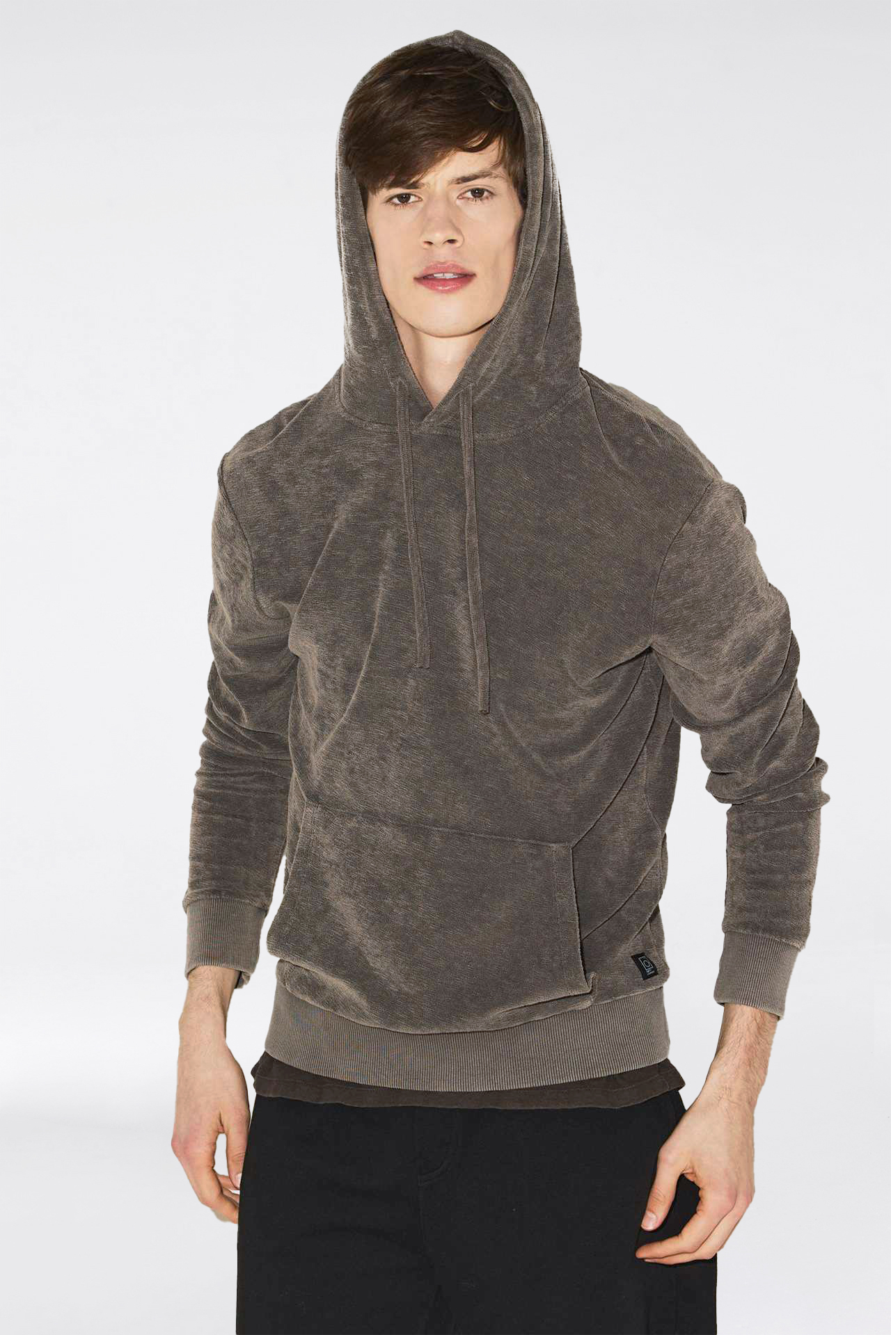 (TERRY) TOWEL RIB DETAIL (ACID) HOODIE