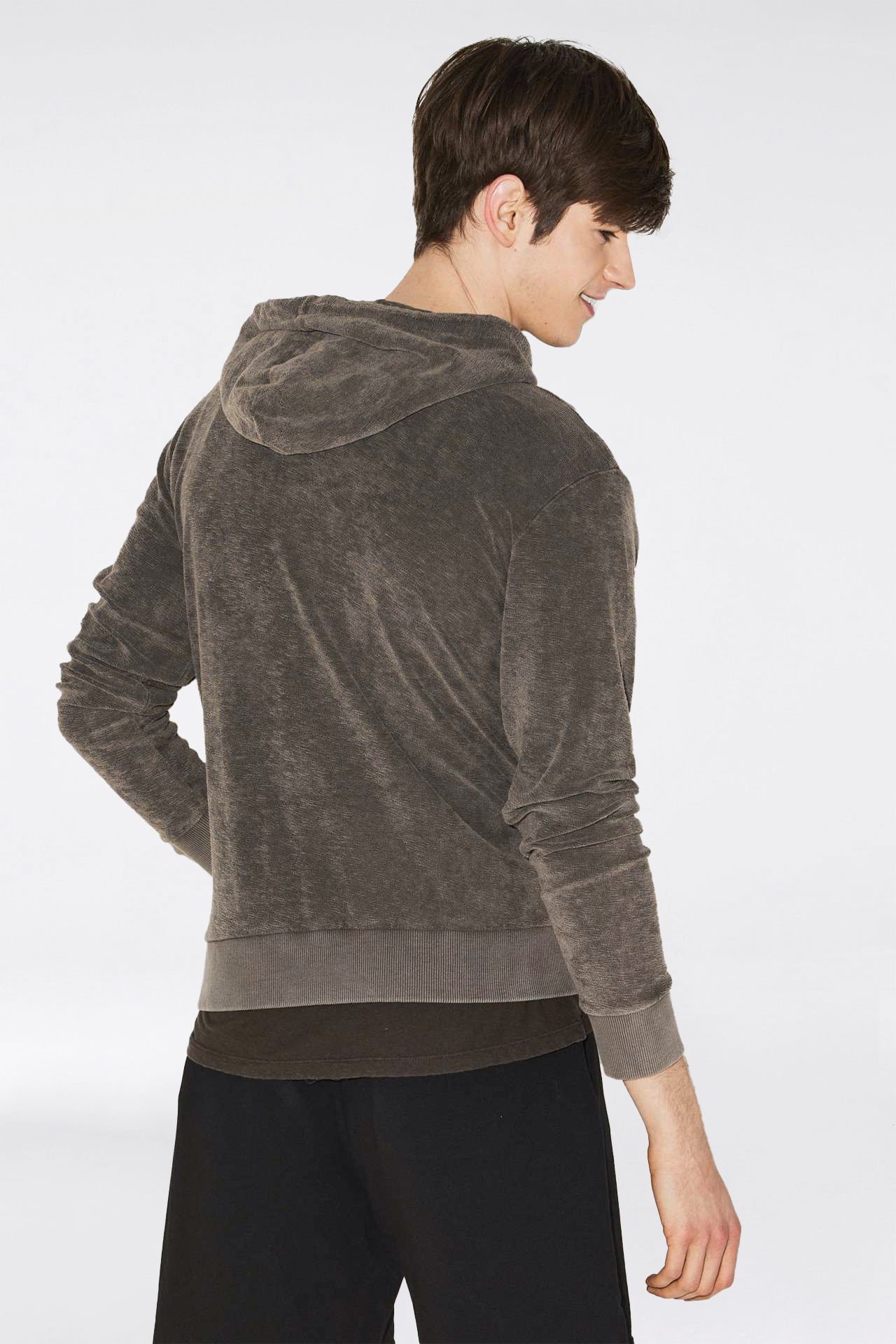 (TERRY) TOWEL RIB DETAIL (ACID) HOODIE