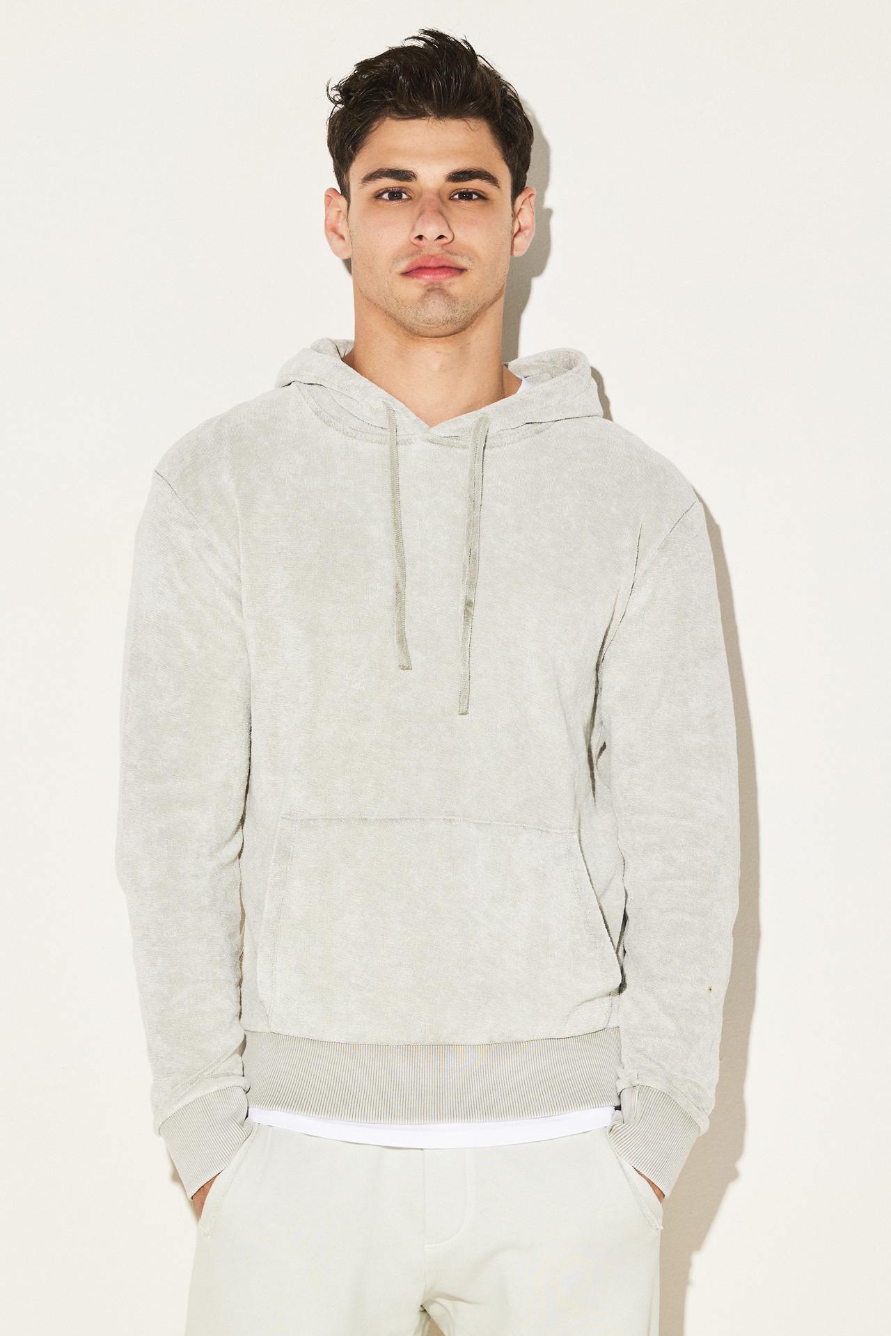 (TERRY) TOWEL RIB DETAIL (ACID) HOODIE