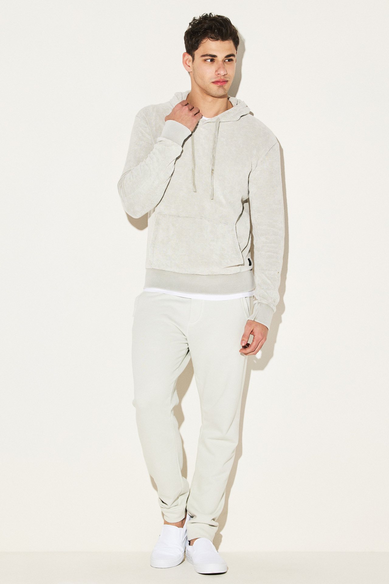 (TERRY) TOWEL RIB DETAIL (ACID) HOODIE