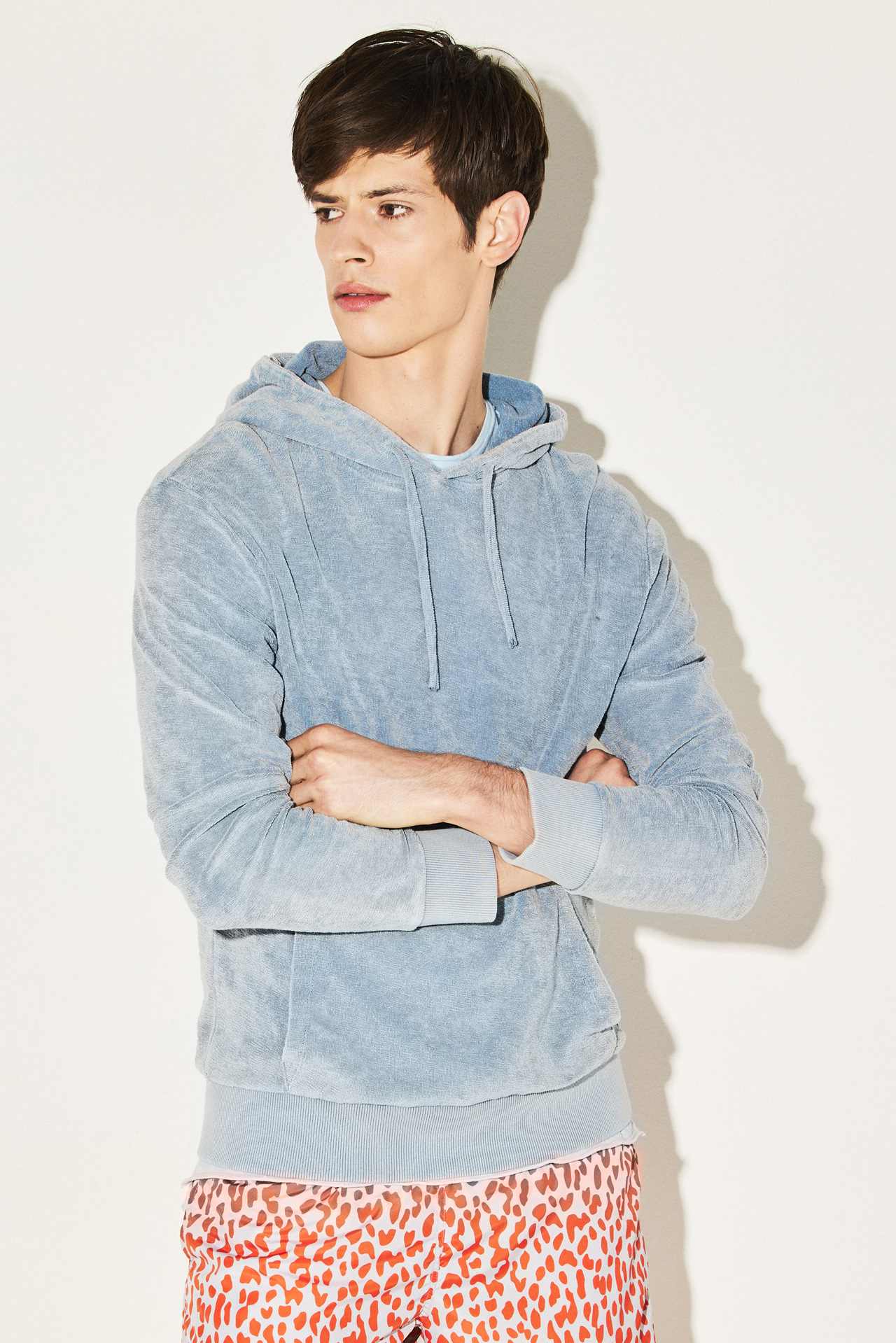 (TERRY) TOWEL RIB DETAIL (ACID) HOODIE