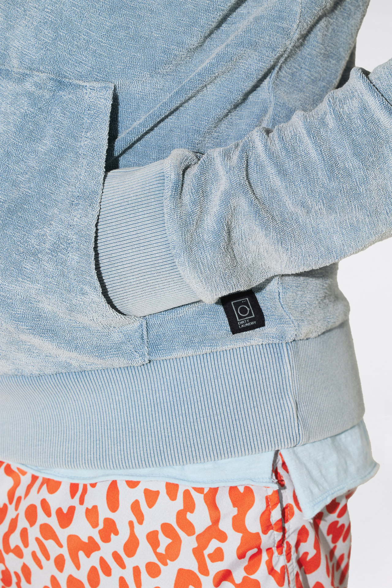 (TERRY) TOWEL RIB DETAIL (ACID) HOODIE