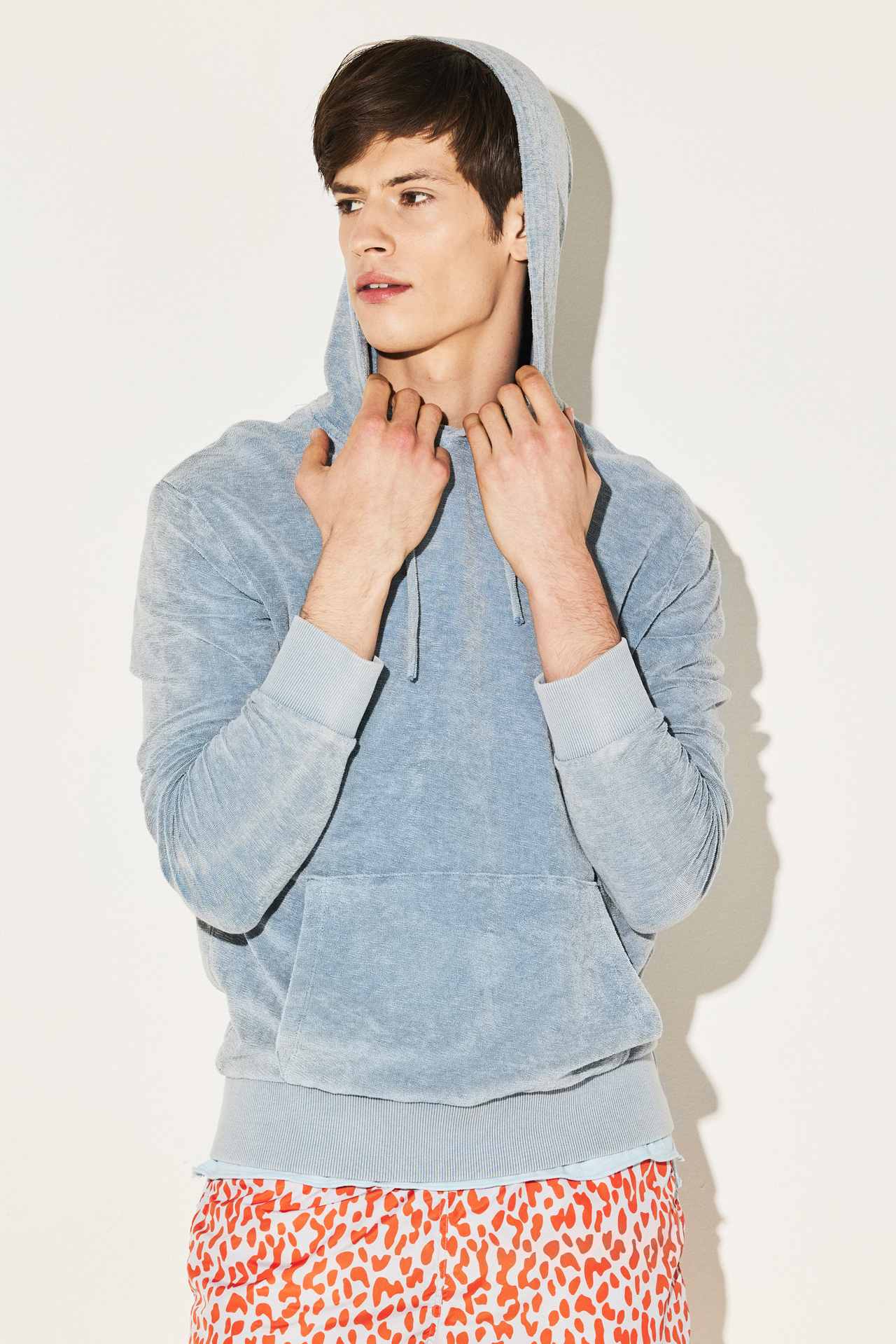 (TERRY) TOWEL RIB DETAIL (ACID) HOODIE
