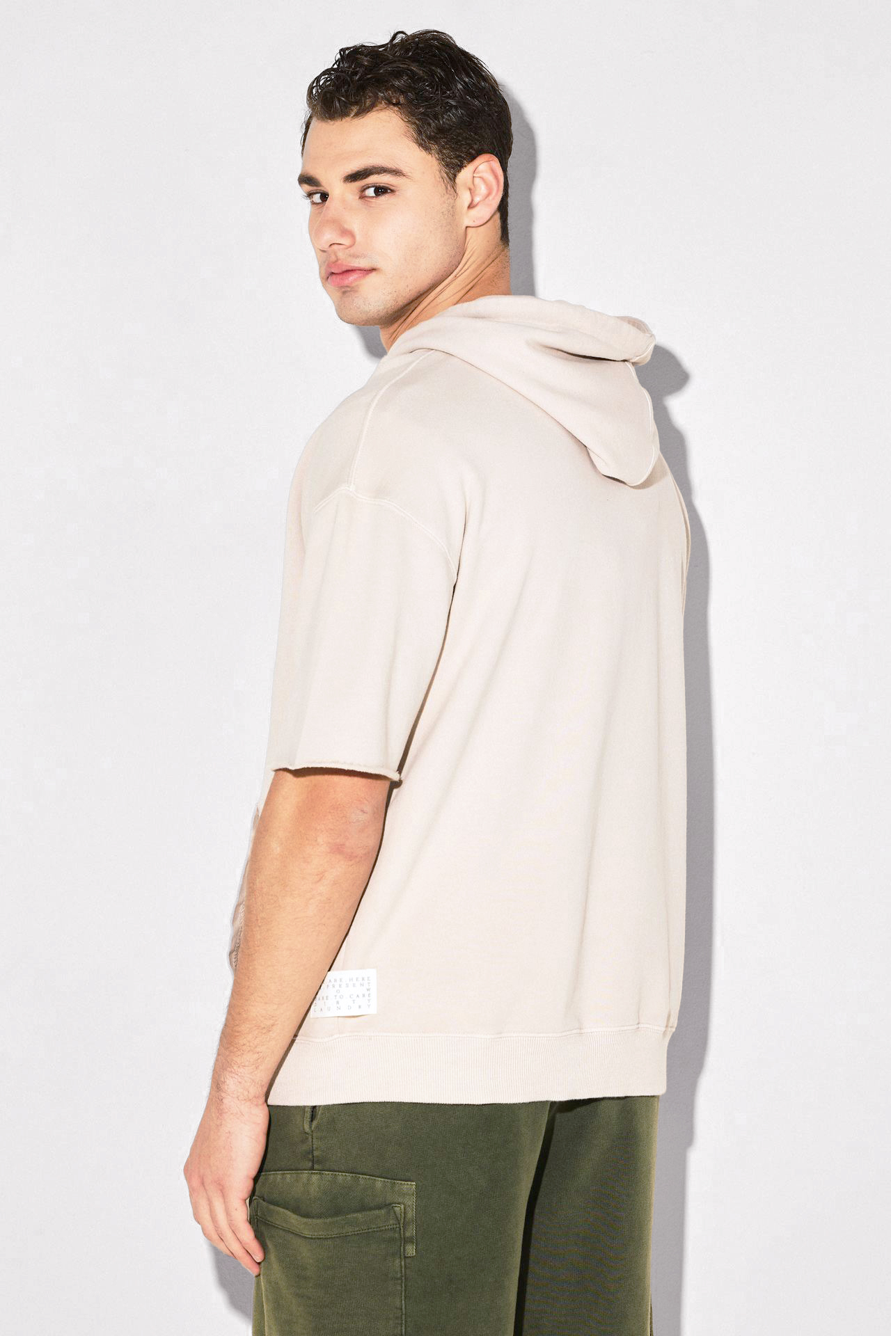 Oversized short sleeve sweatshirt top