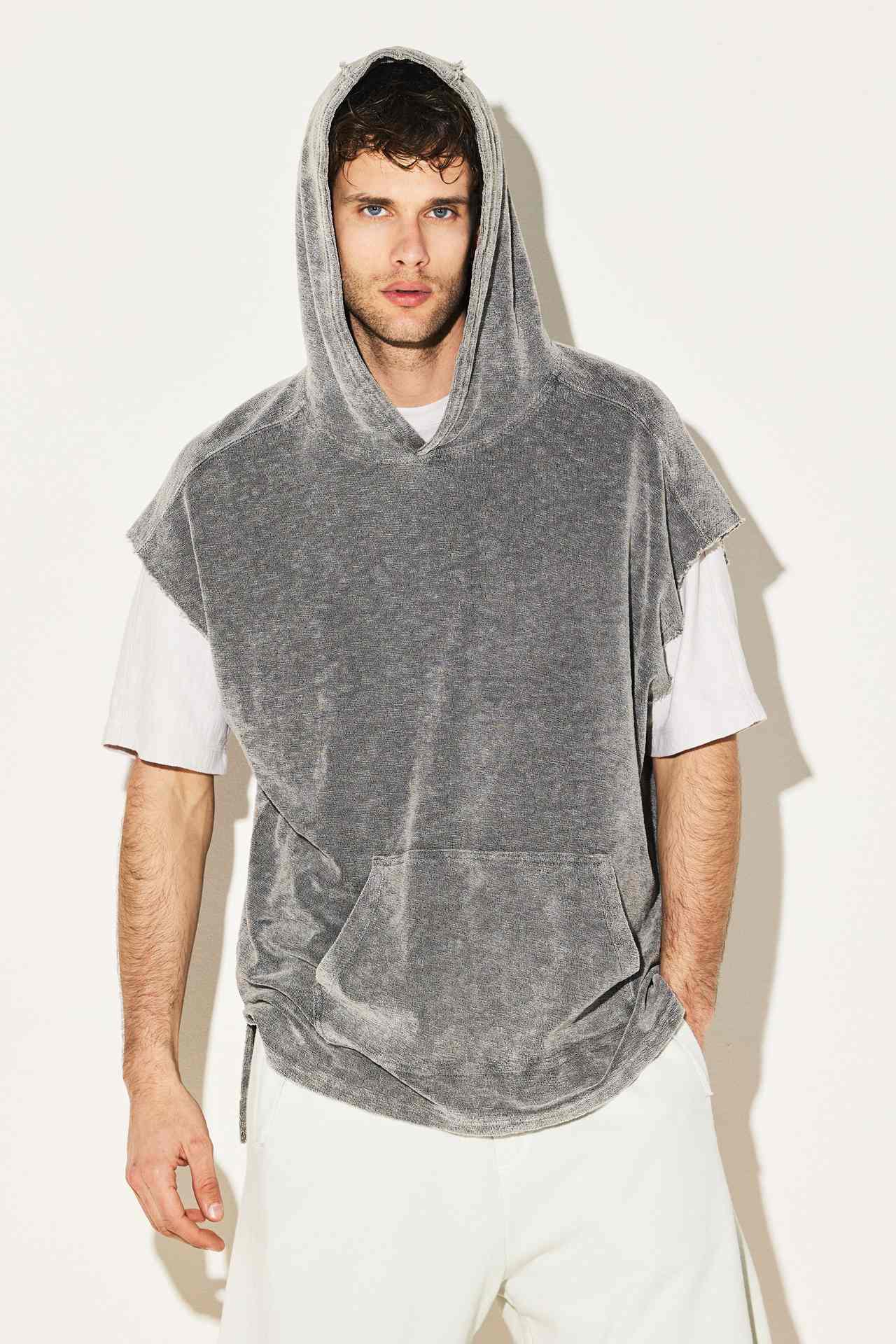 (TERRY) TOWEL SLEEVELESS (ACID) HOODIE