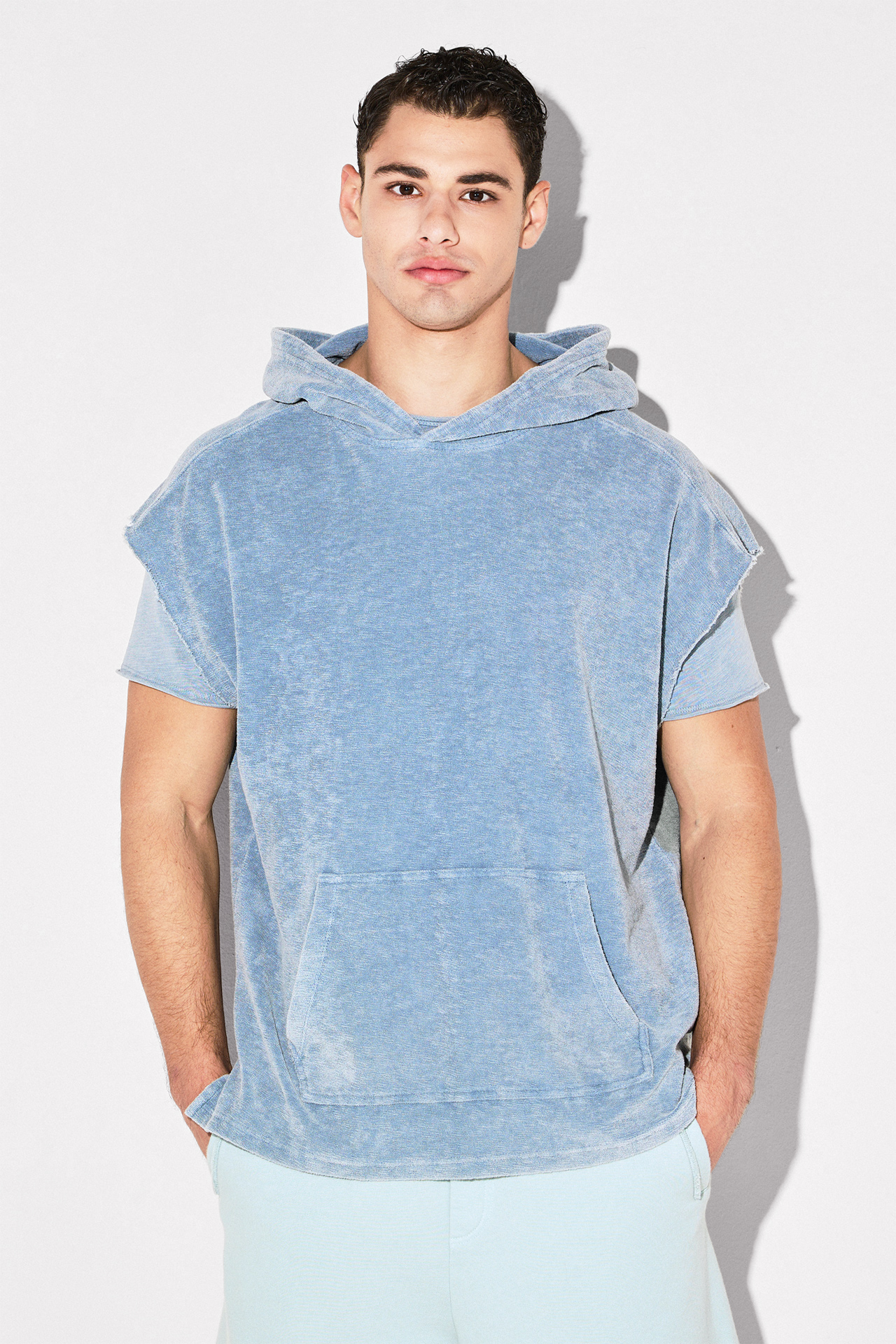 (TERRY) TOWEL SLEEVELESS (ACID) HOODIE