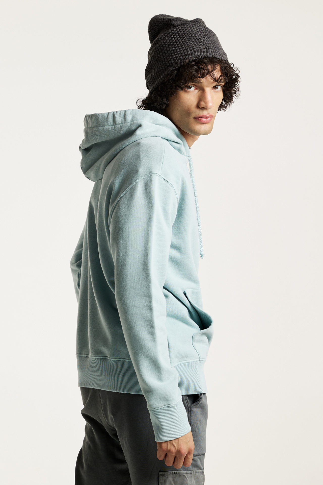 Regular Fit With Neck Detail Hoodie