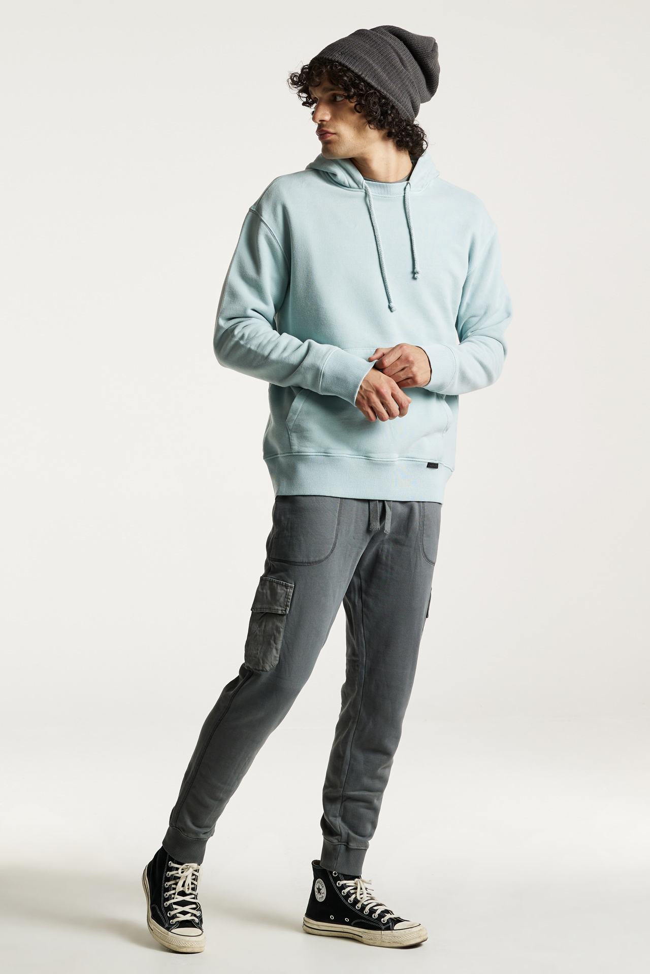 Regular Fit With Neck Detail Hoodie