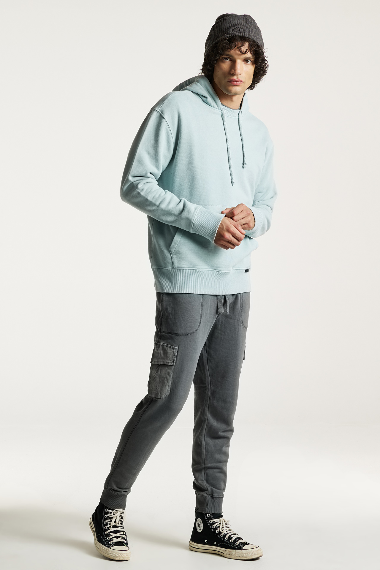 Regular Fit With Neck Detail Hoodie