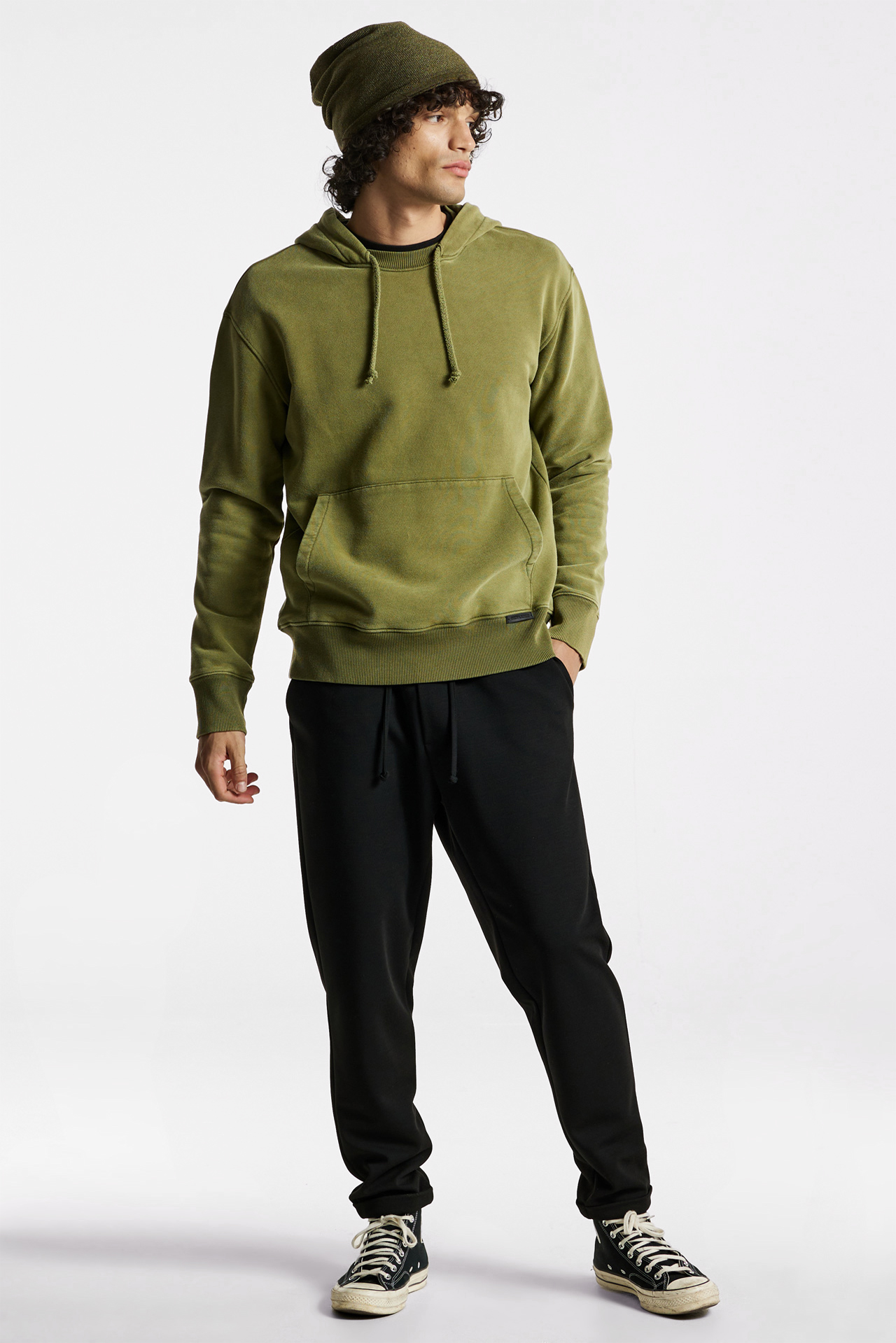 Regular Fit With Neck Detail Hoodie