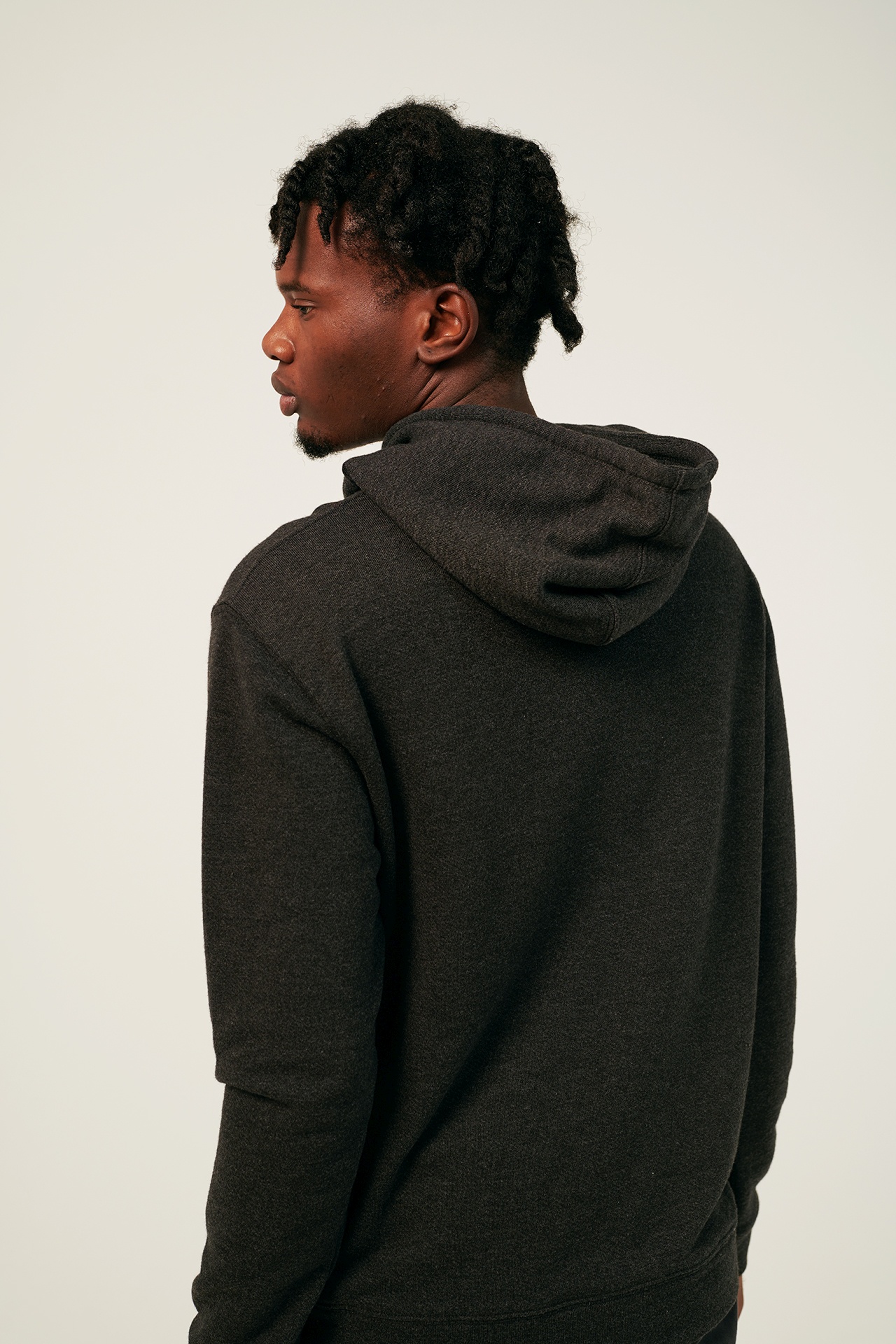 DIAGONAL MELANGE HOODIE