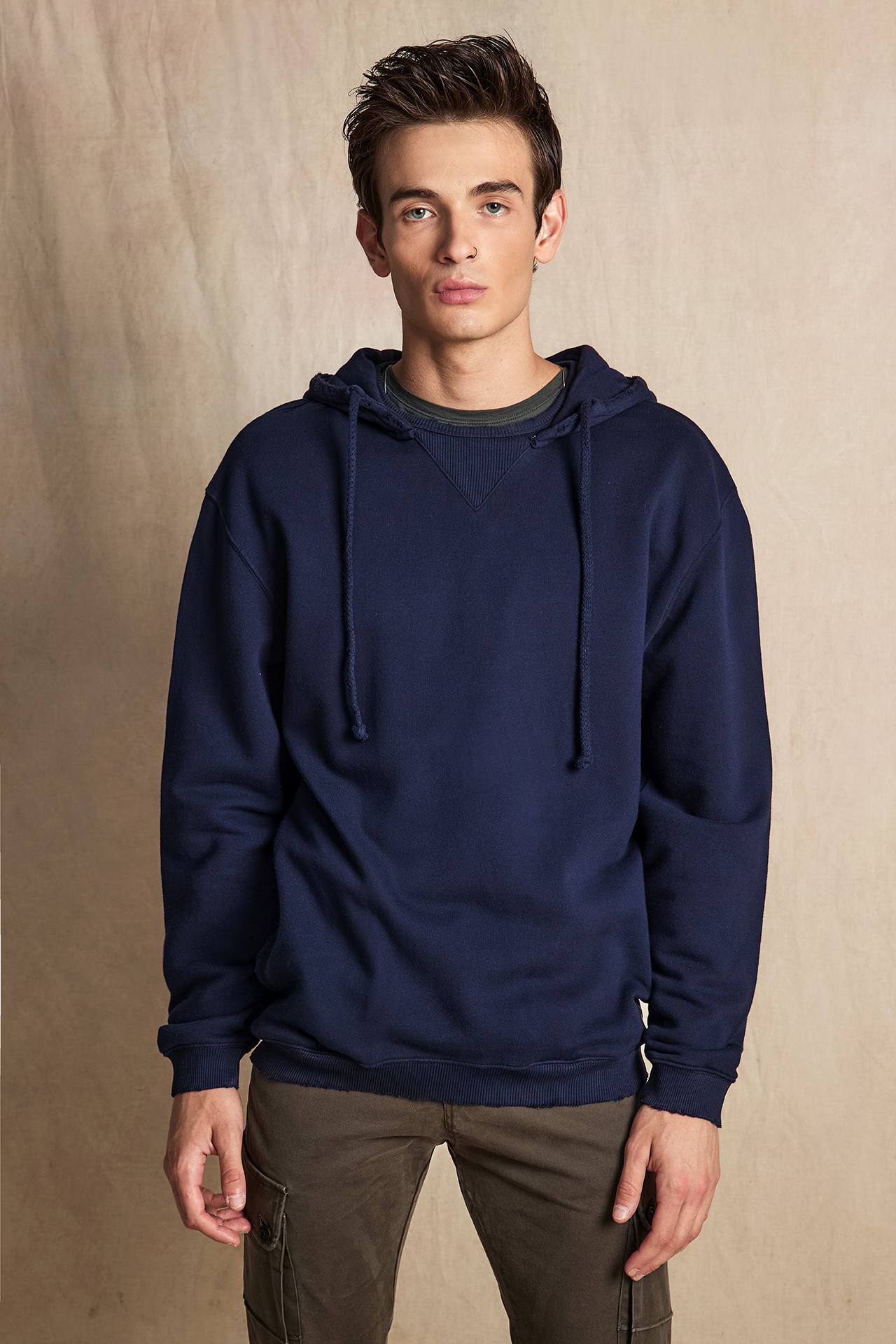 FRONT RIB TRIANGLE HOODIE