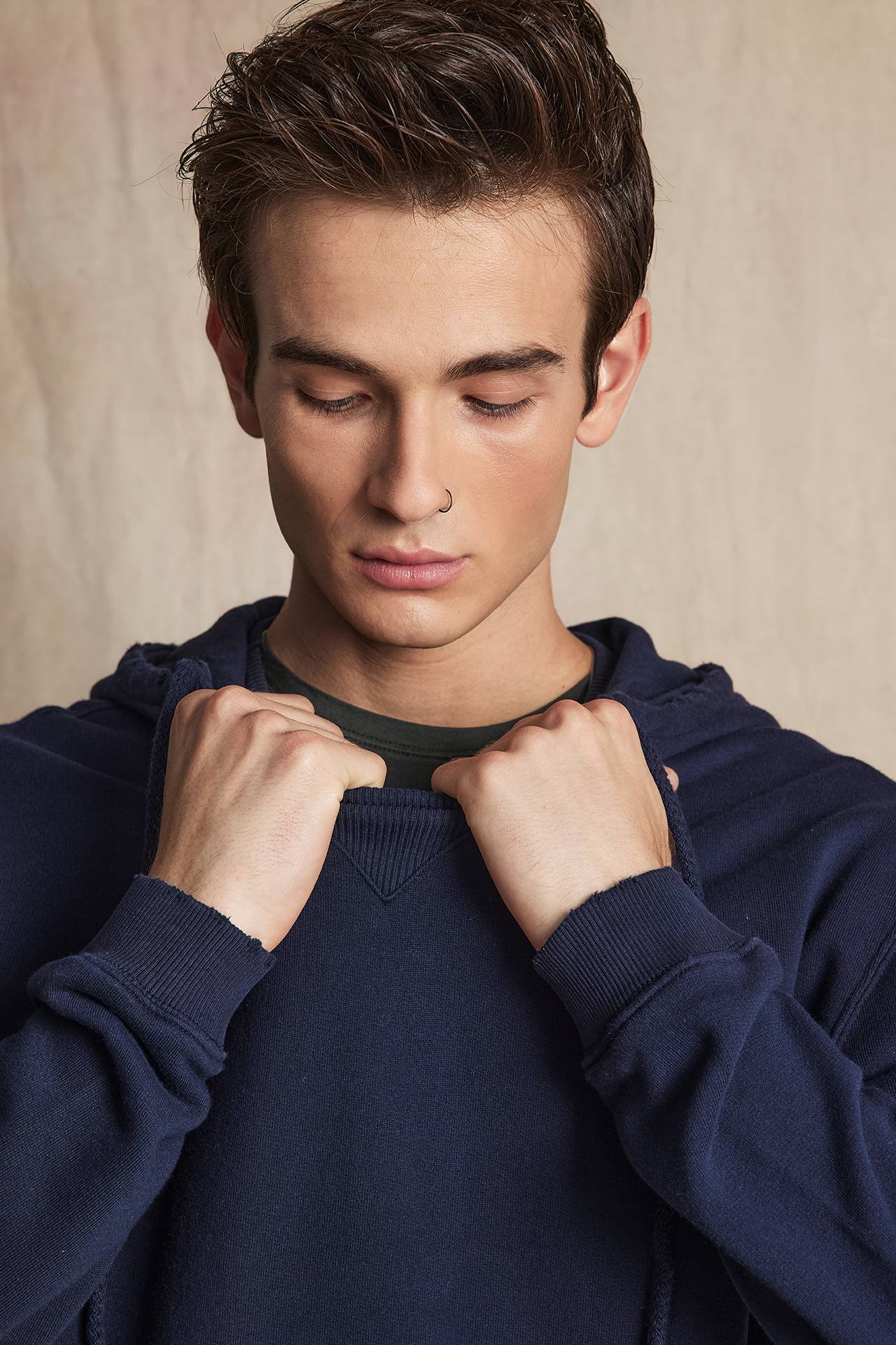FRONT RIB TRIANGLE HOODIE