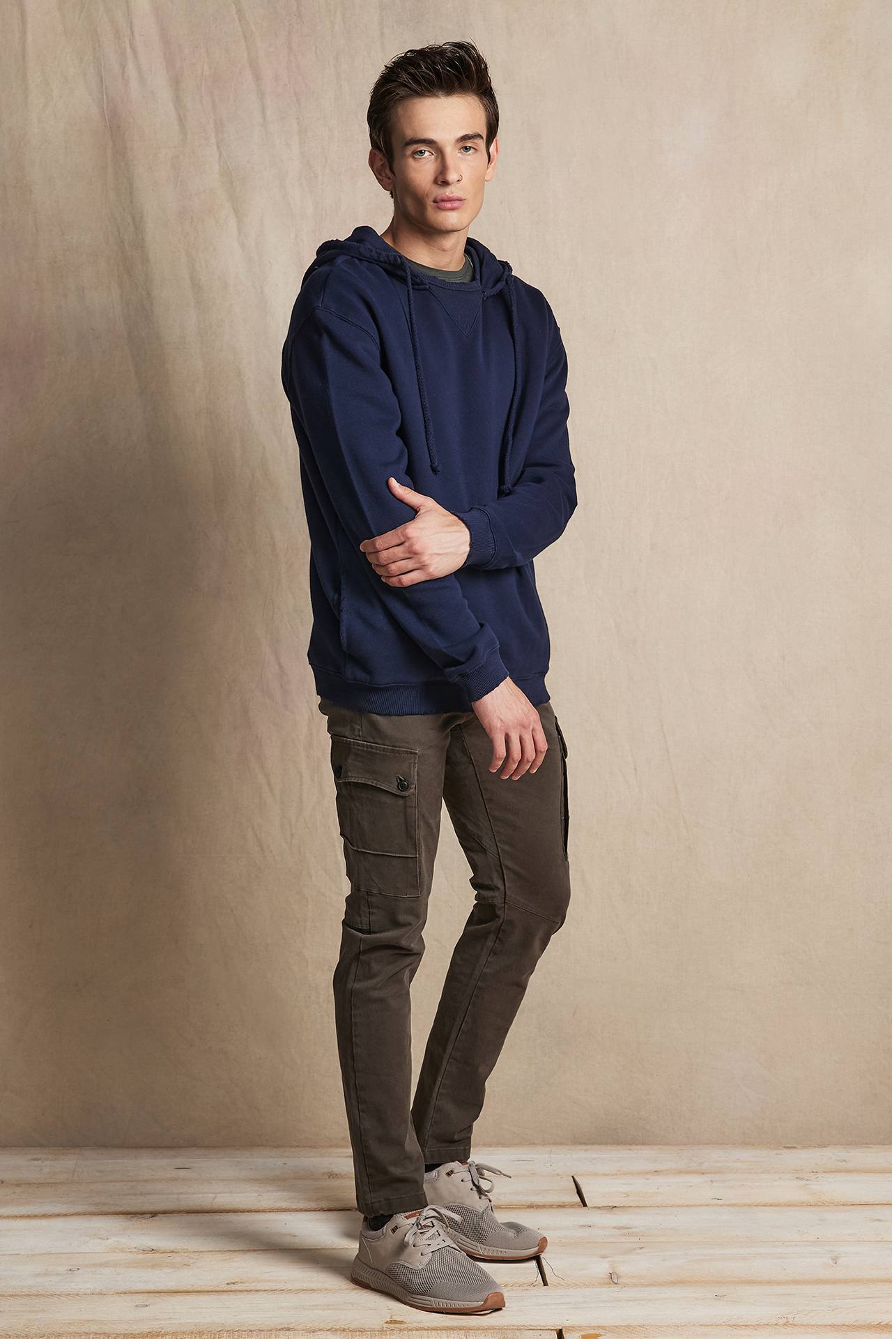 FRONT RIB TRIANGLE HOODIE