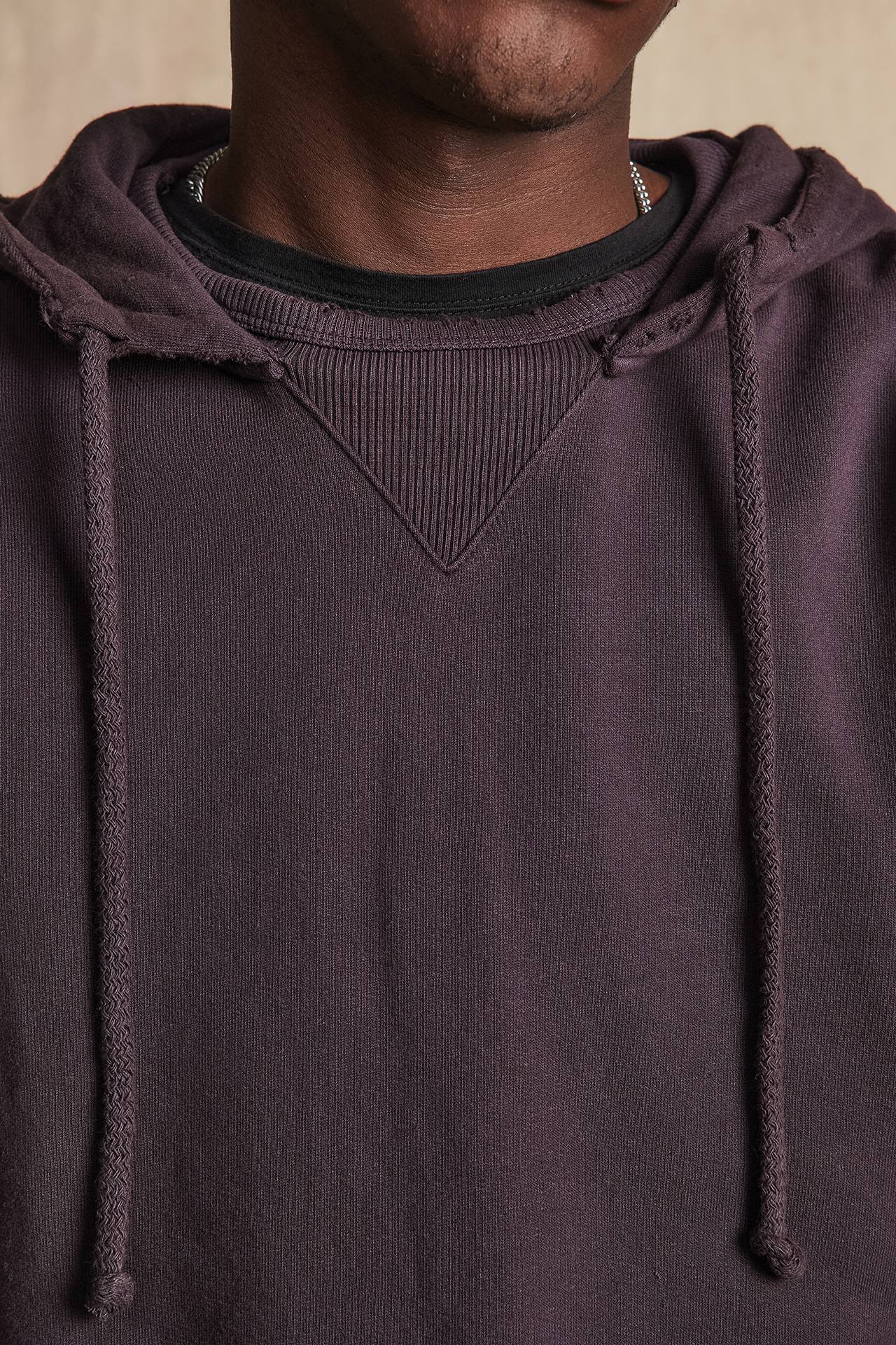 FRONT RIB TRIANGLE HOODIE