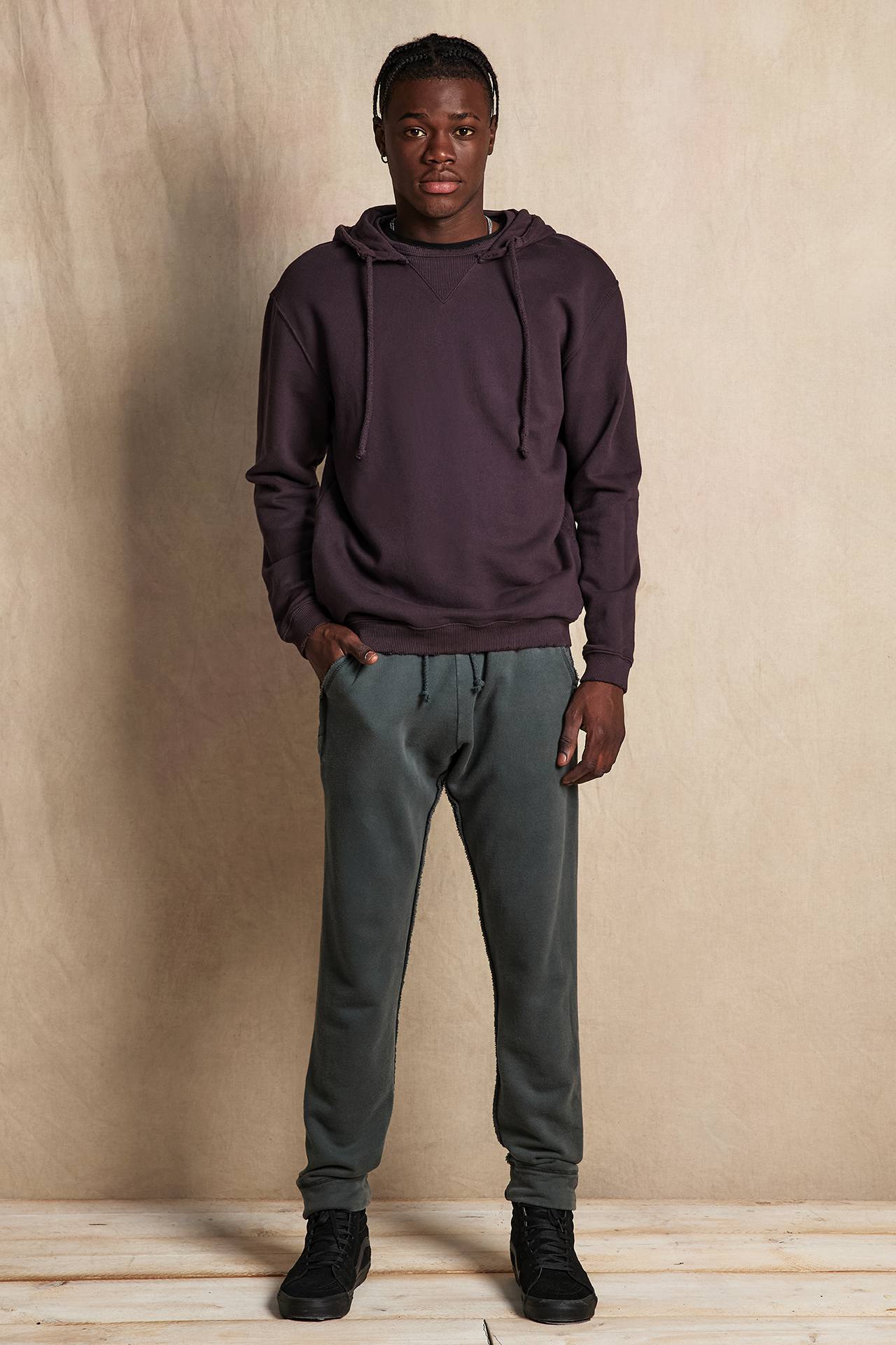 FRONT RIB TRIANGLE HOODIE