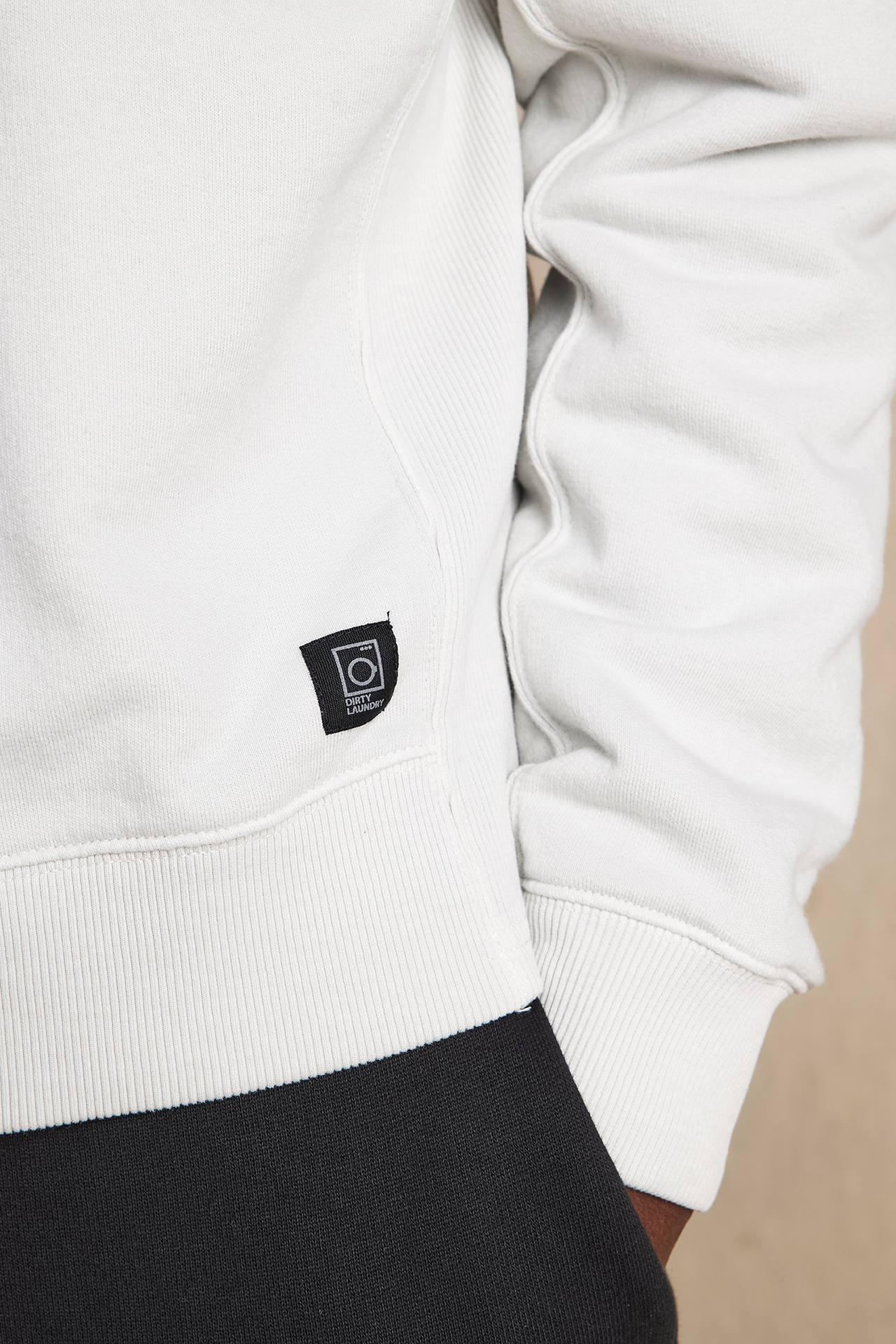 RAGLAN RIB DETAIL HOODIE