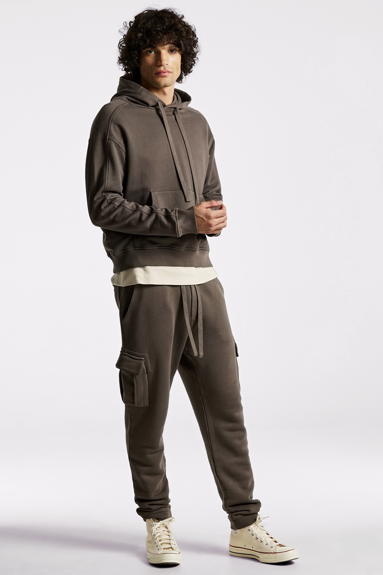 Regular Fit With Sleeve Detail Hoodie