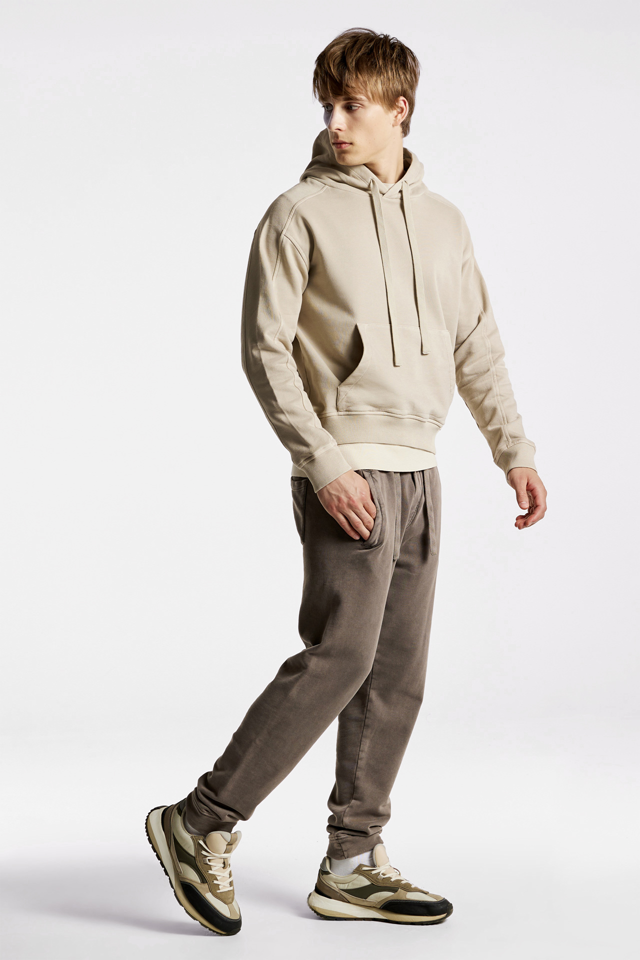 Regular Fit With Sleeve Detail Hoodie